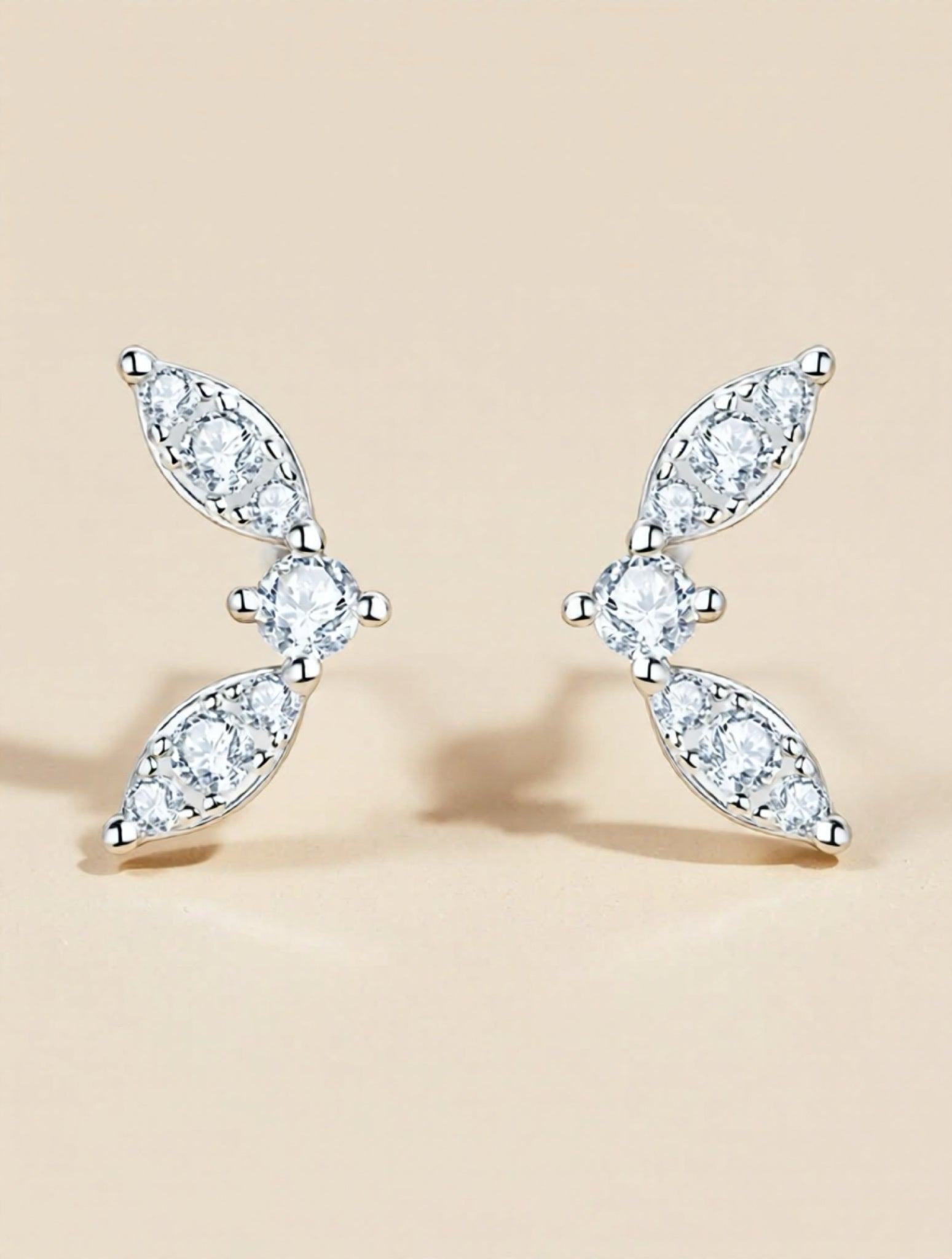 Moissanite 925 Sterling Silver Stud Earrings