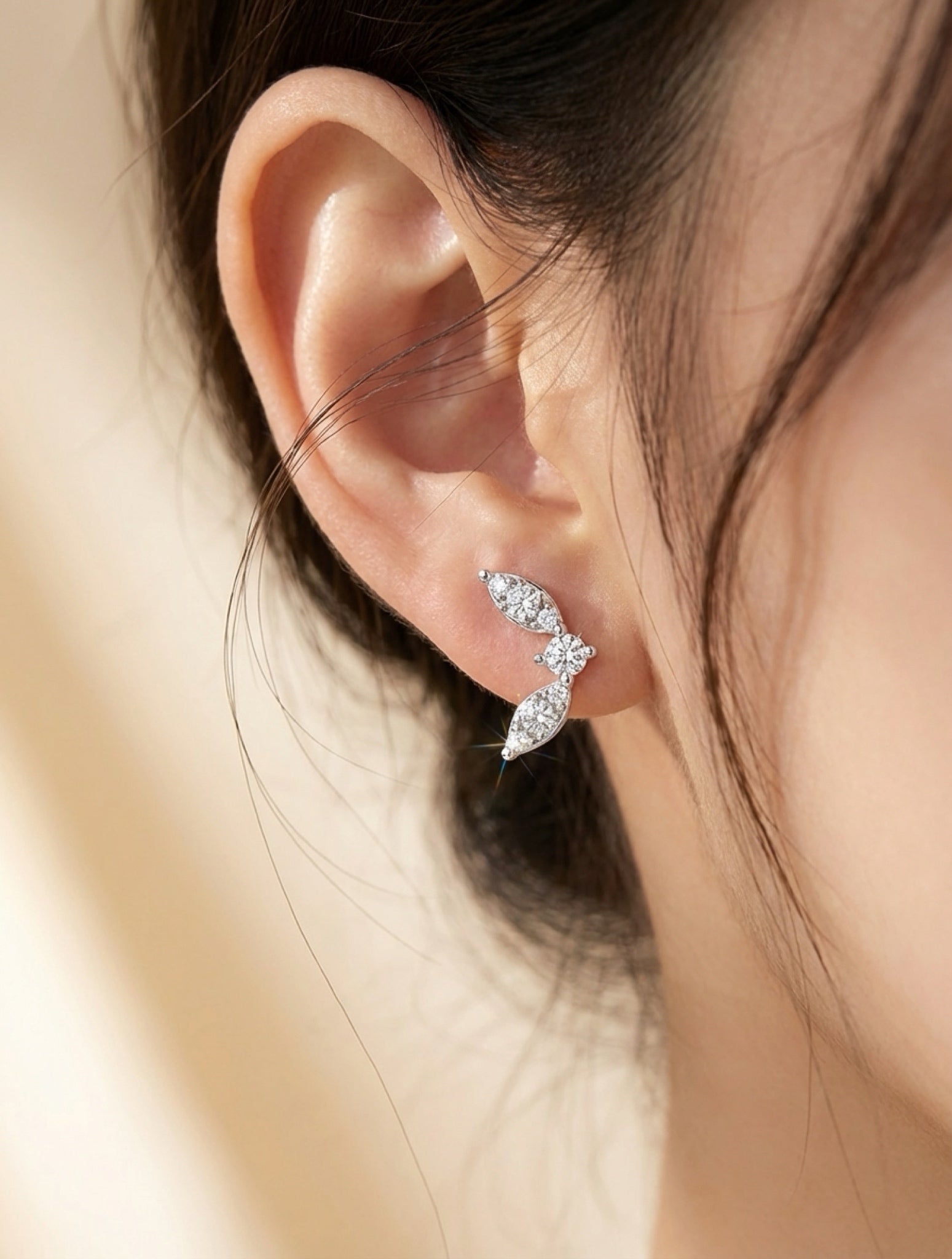 Moissanite 925 Sterling Silver Stud Earrings