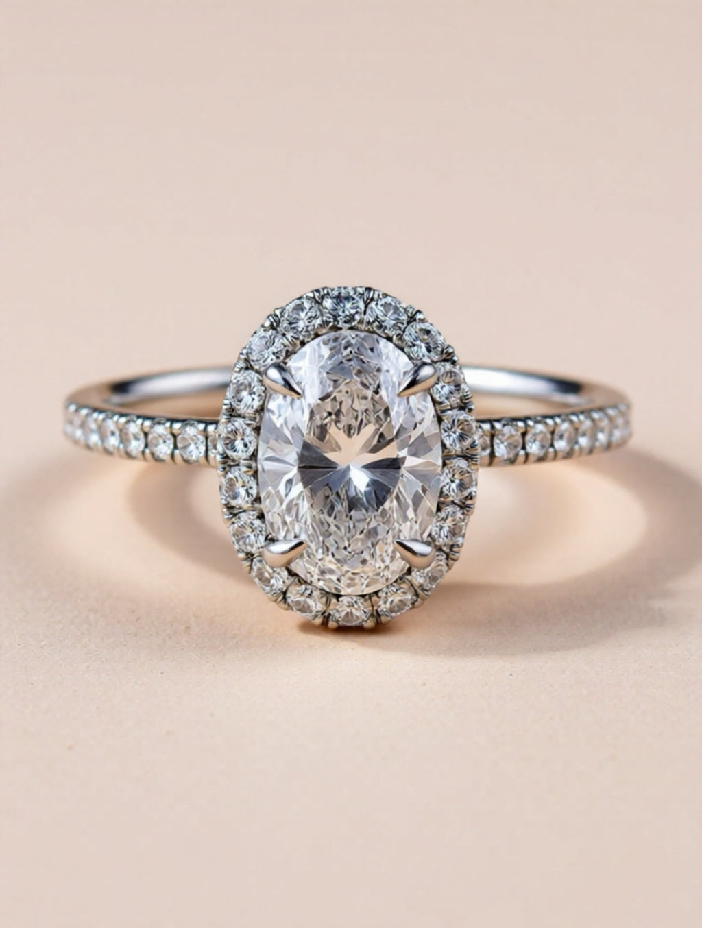 2 Carat Moissanite 925 Sterling Silver Ring