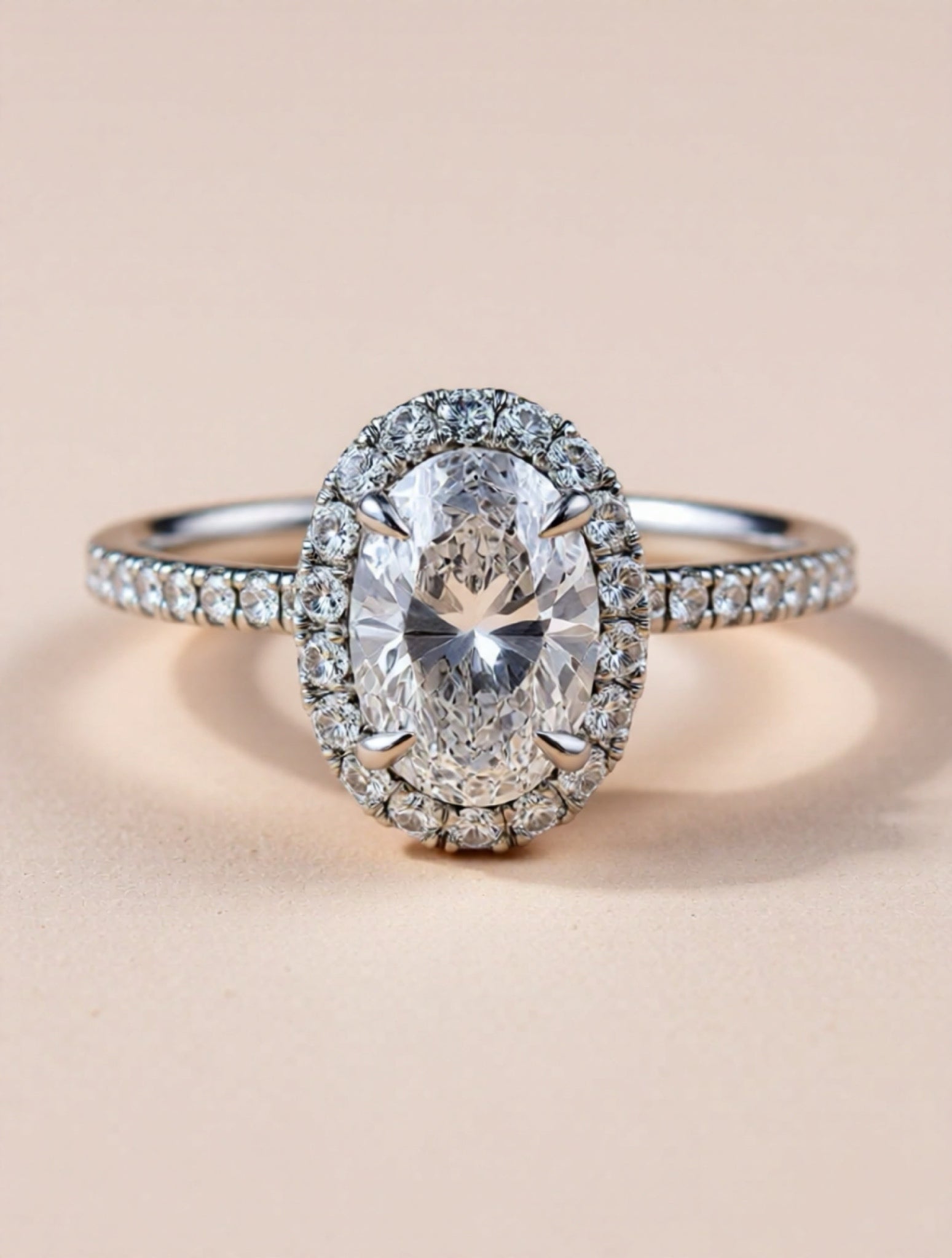 2 Carat Moissanite 925 Sterling Silver Ring