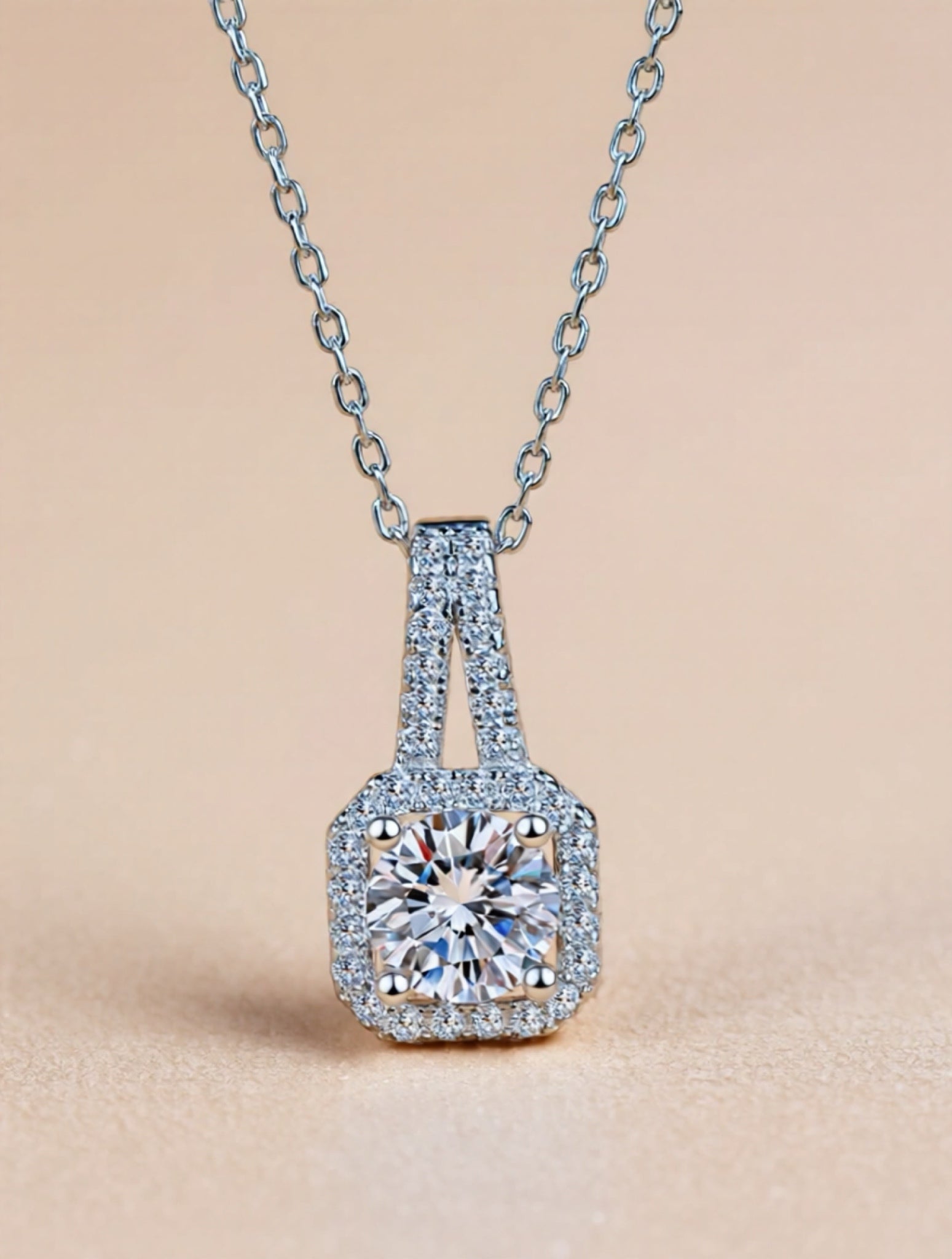 Moissanite 925 Sterling Silver Necklace