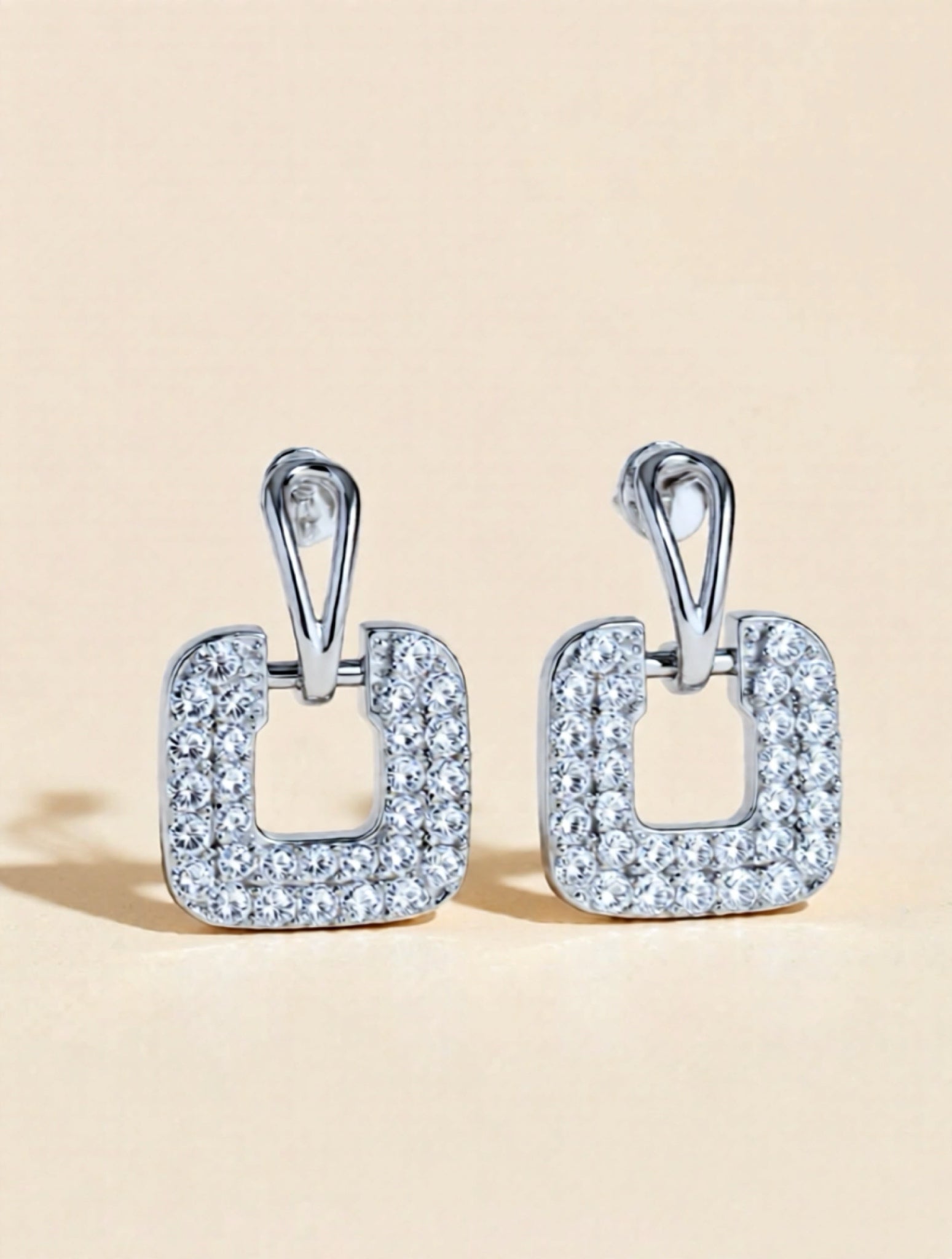 1.68 Carat Moissanite 925 Sterling Silver Drop Earrings