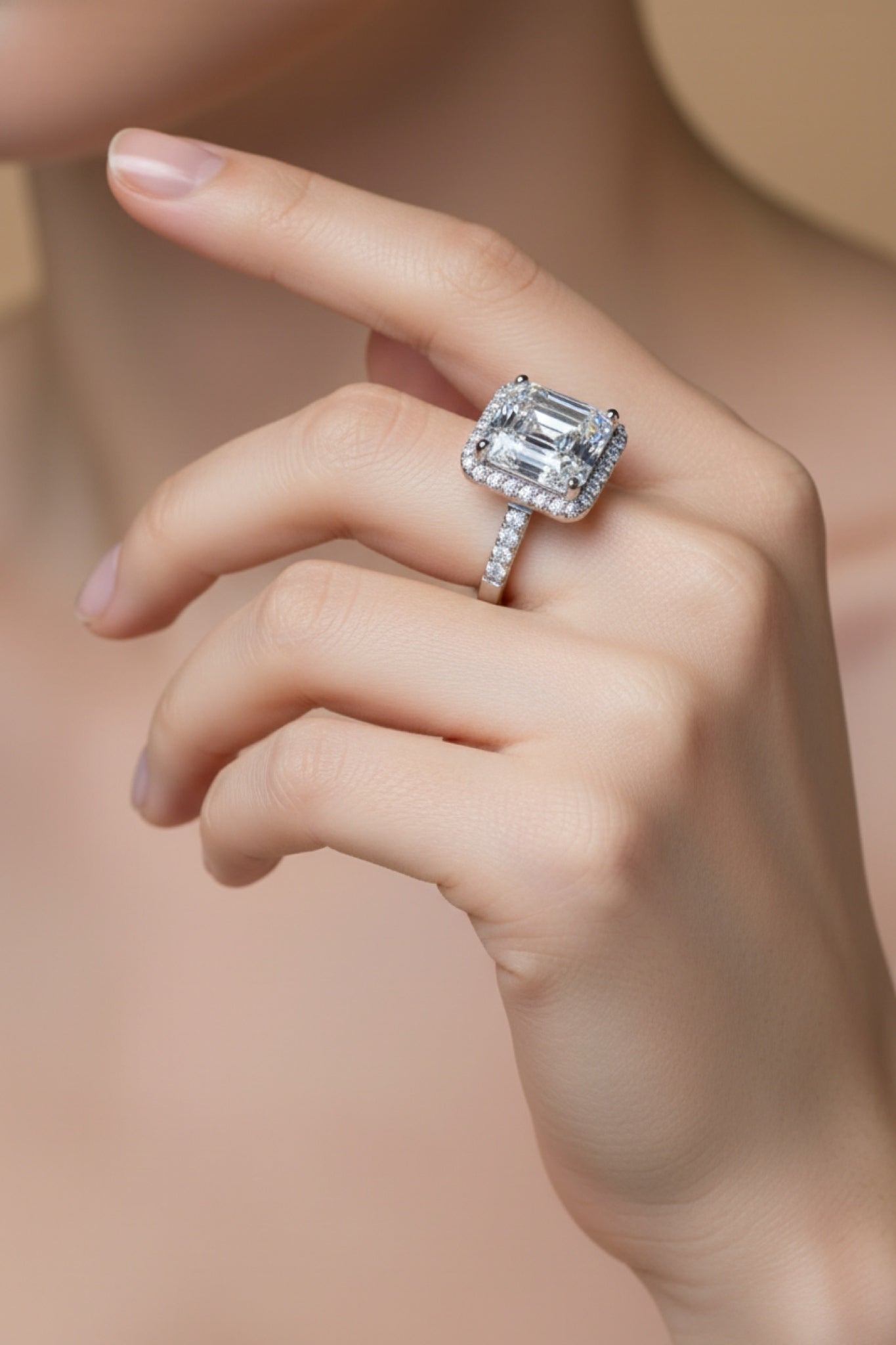 5 Carat Moissanite 925 Sterling Silver Ring