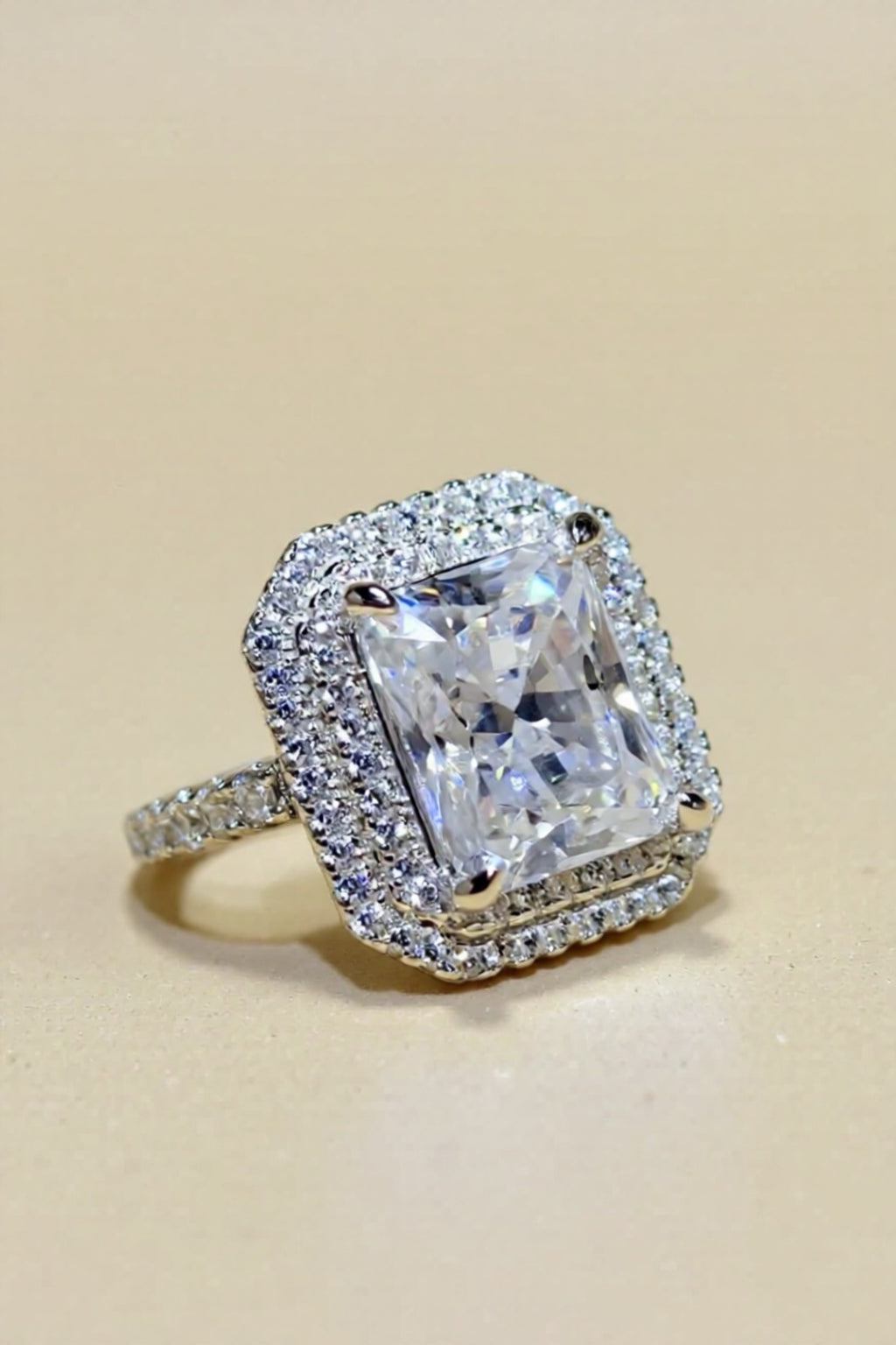 2 Carat Moissanite 925 Sterling Silver Ring