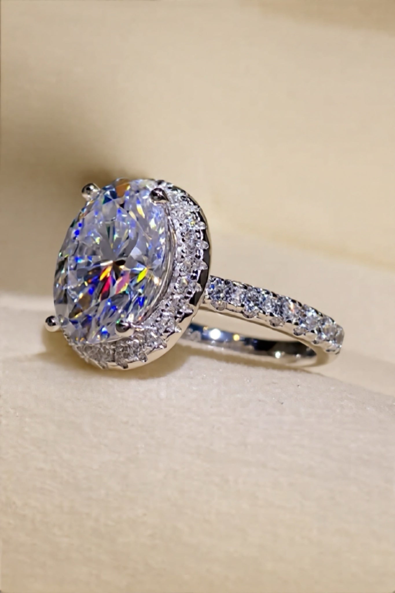 5 Carat Moissanite 925 Sterling Silver Ring