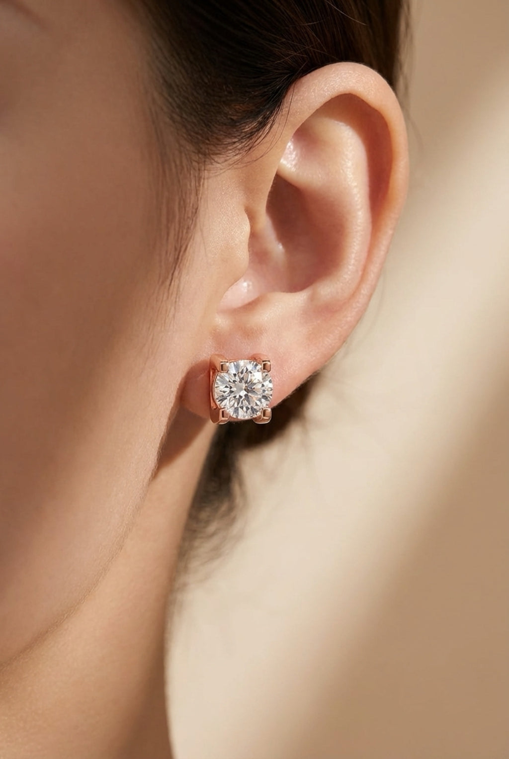 Moissanite 925 Sterling Silver Stud Earrings