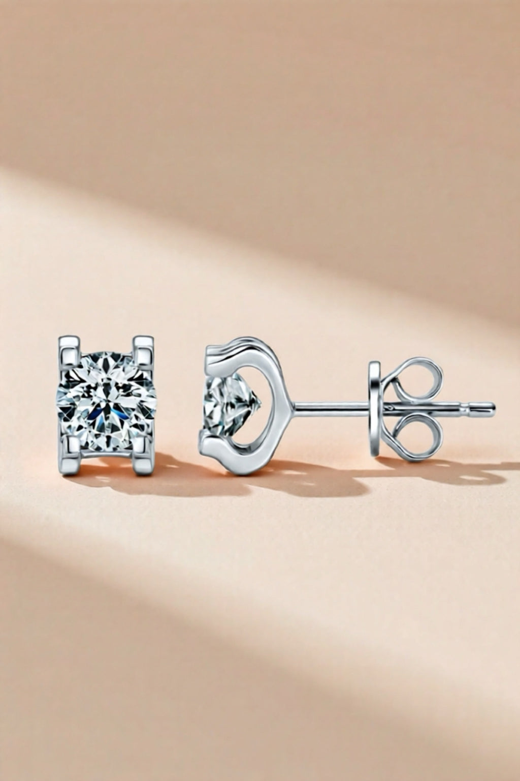 Moissanite 925 Sterling Silver Stud Earrings