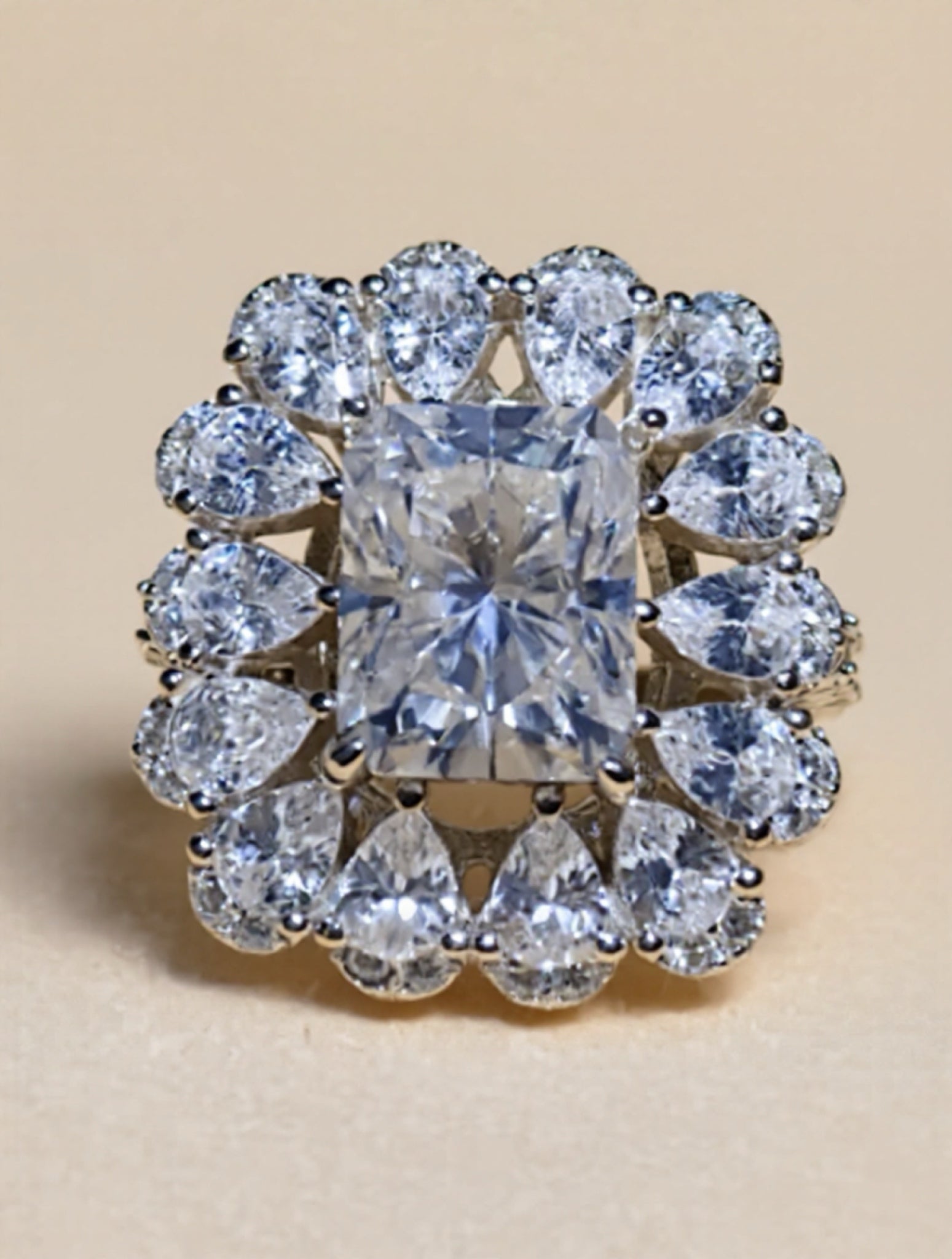 3 Carat Moissanite 925 Sterling Silver Ring