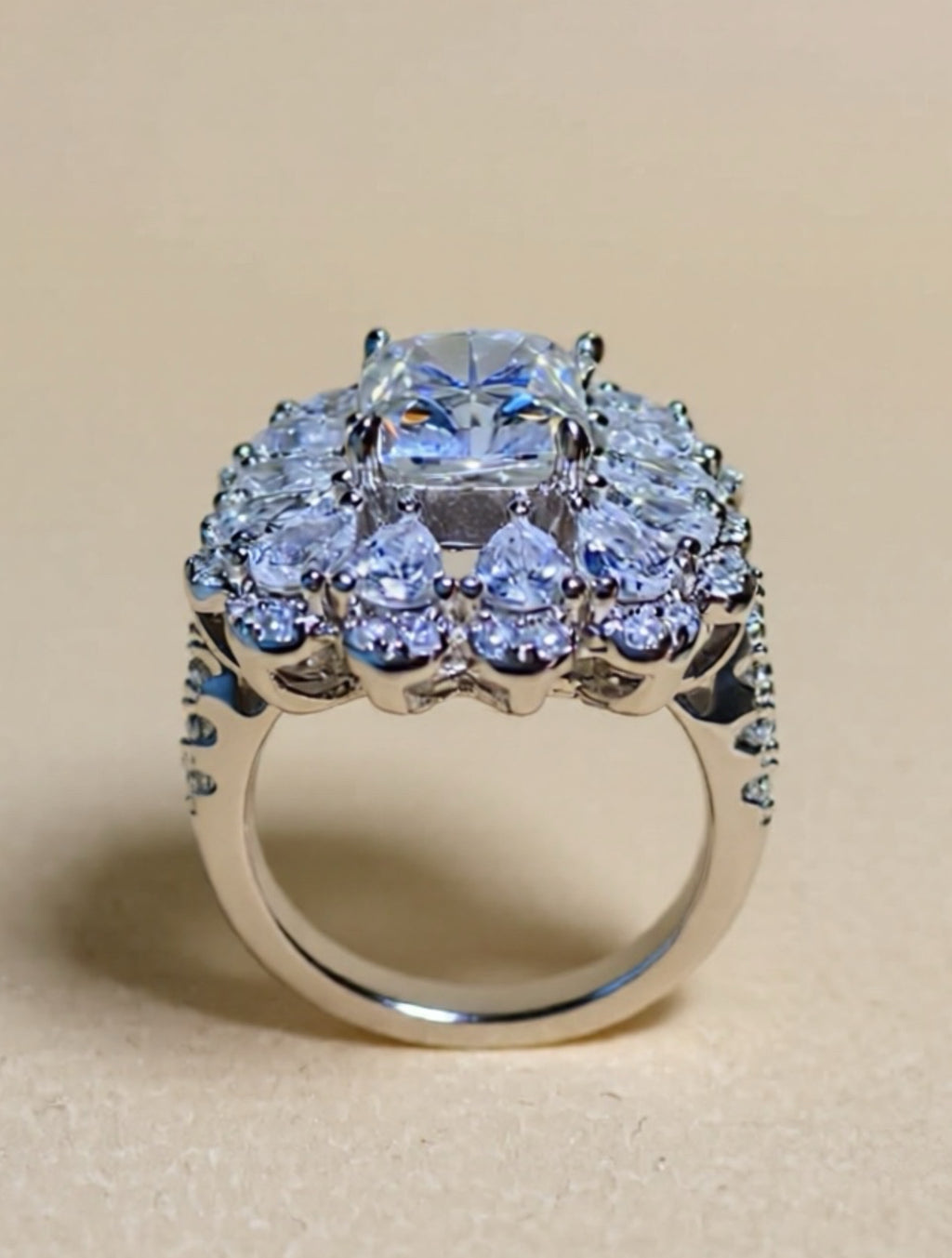 3 Carat Moissanite 925 Sterling Silver Ring