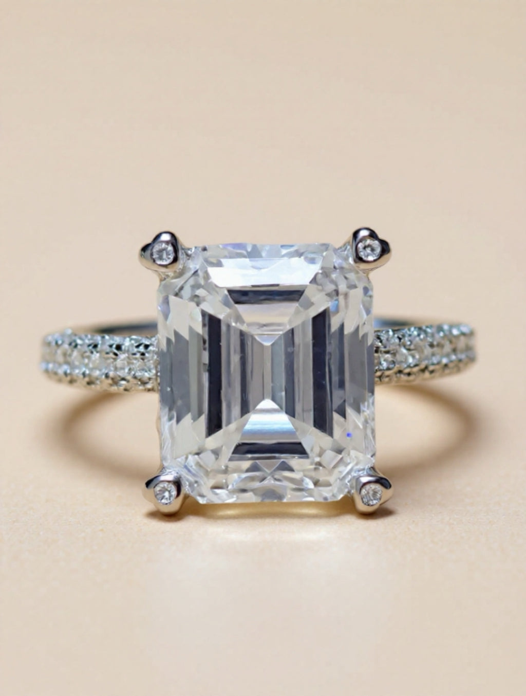 5 Carat Moissanite 925 Sterling Silver Ring