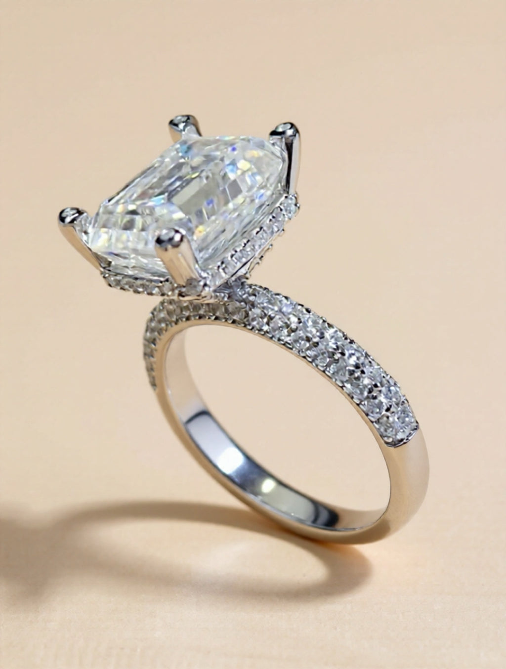 5 Carat Moissanite 925 Sterling Silver Ring