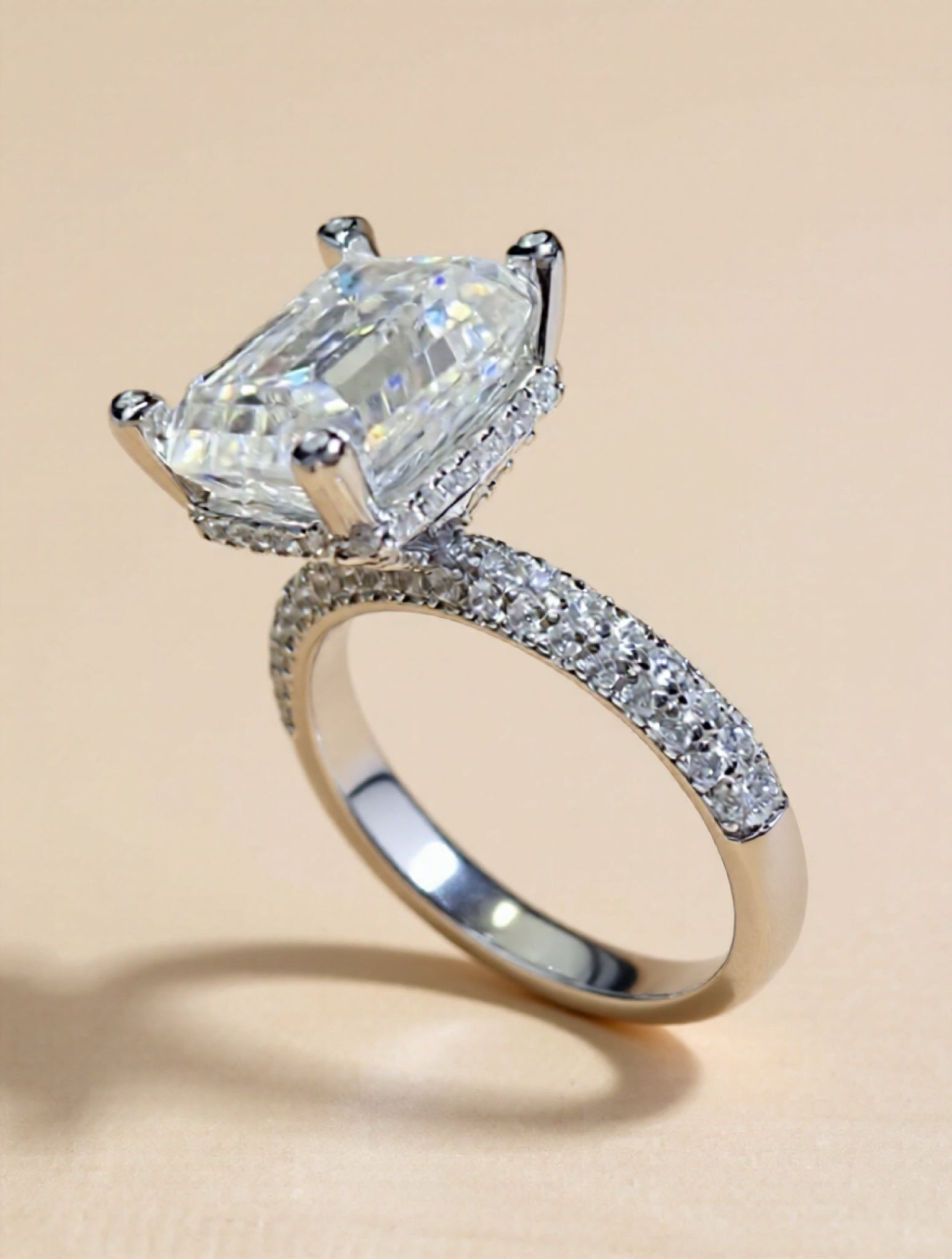 5 Carat Moissanite 925 Sterling Silver Ring