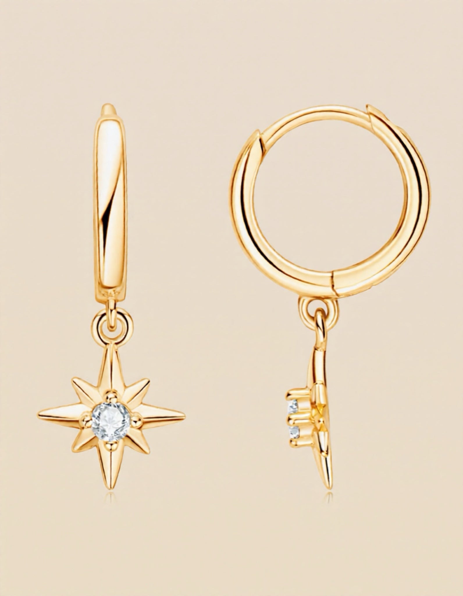 Moissanite Star Drop 925 Sterling Silver Earrings