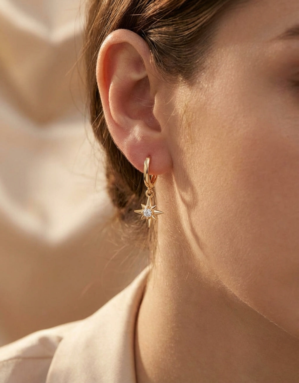 Moissanite Star Drop 925 Sterling Silver Earrings