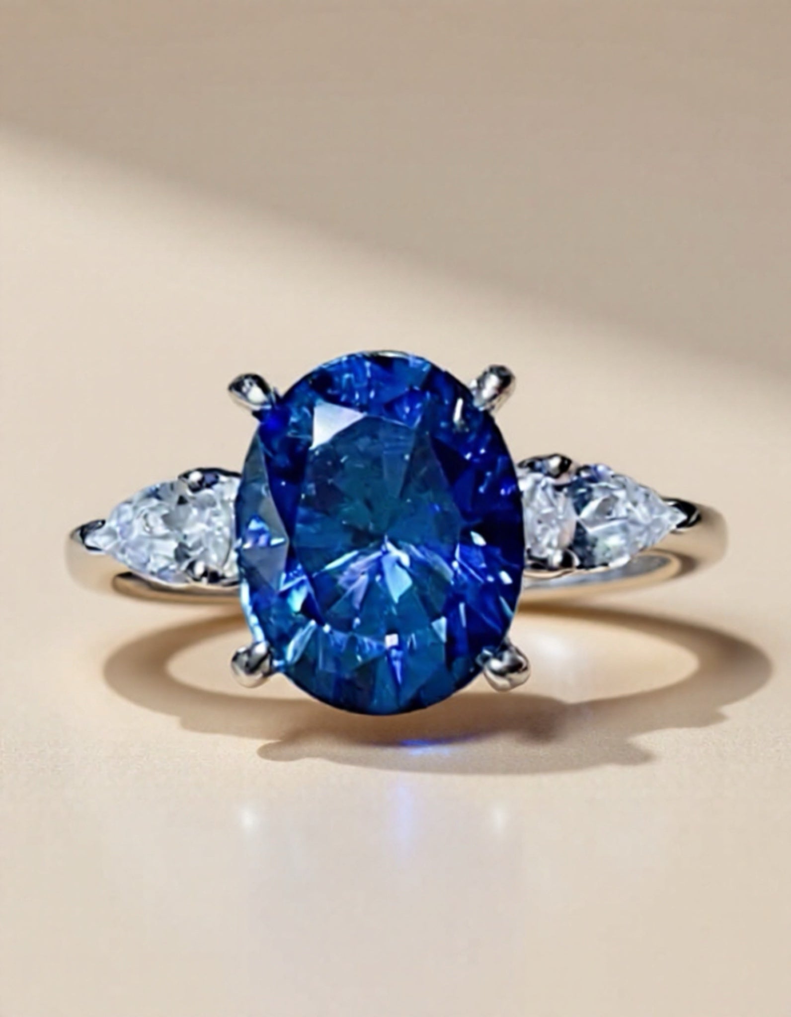 3 Carat Moissanite 925 Sterling Silver Ring