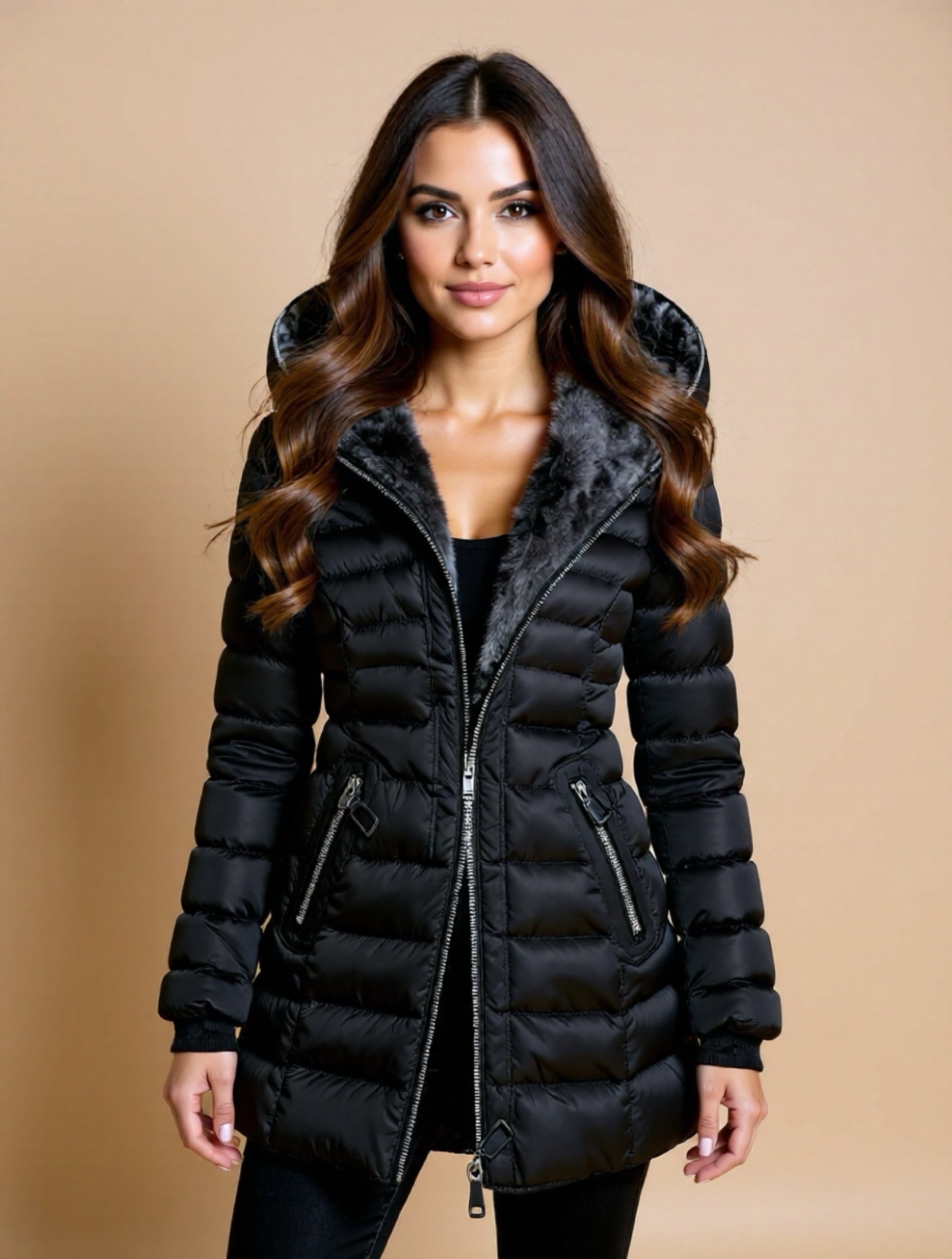Luxury Hooded Coat