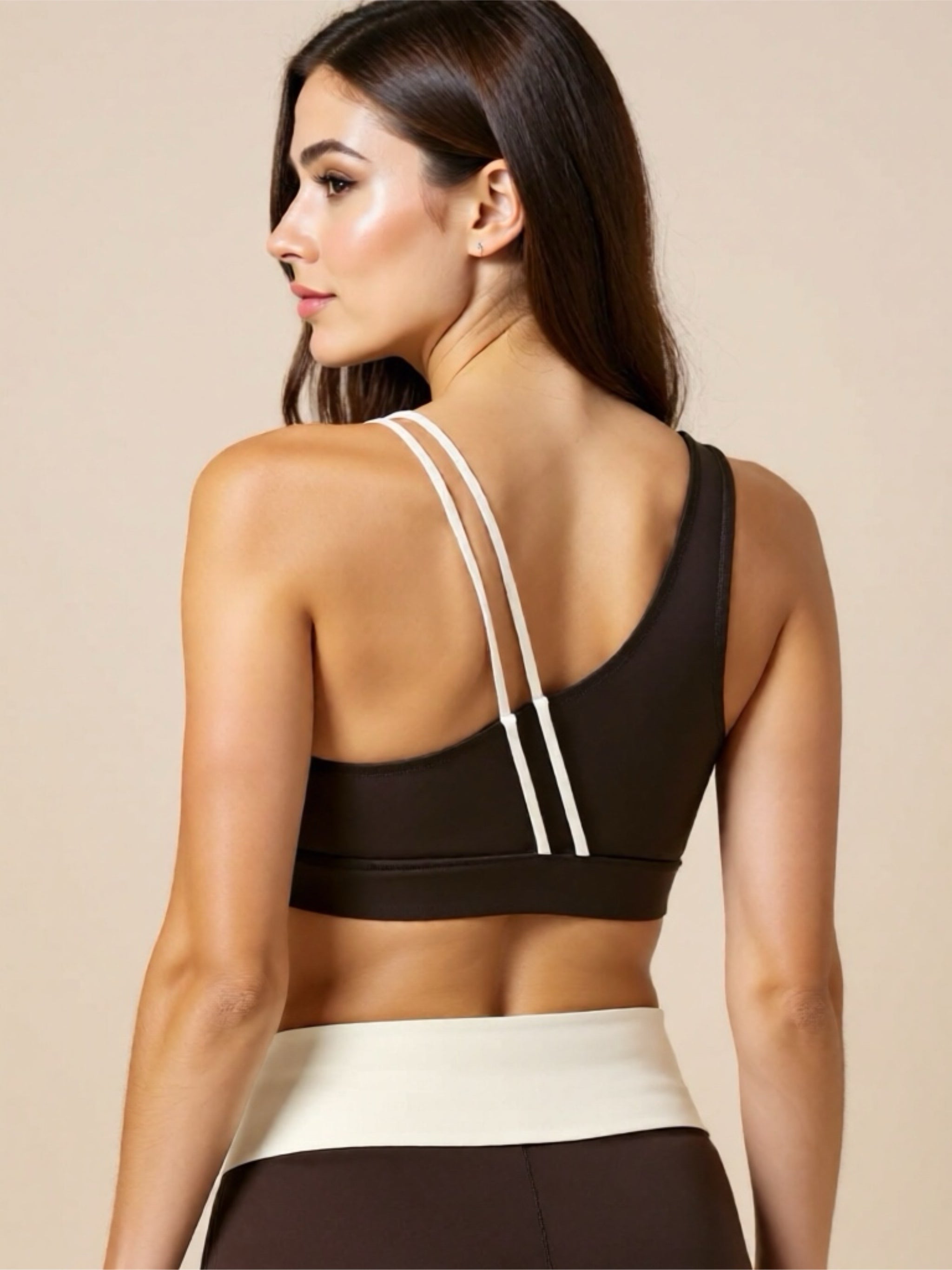 Asymmetrical Strap Sports Bra