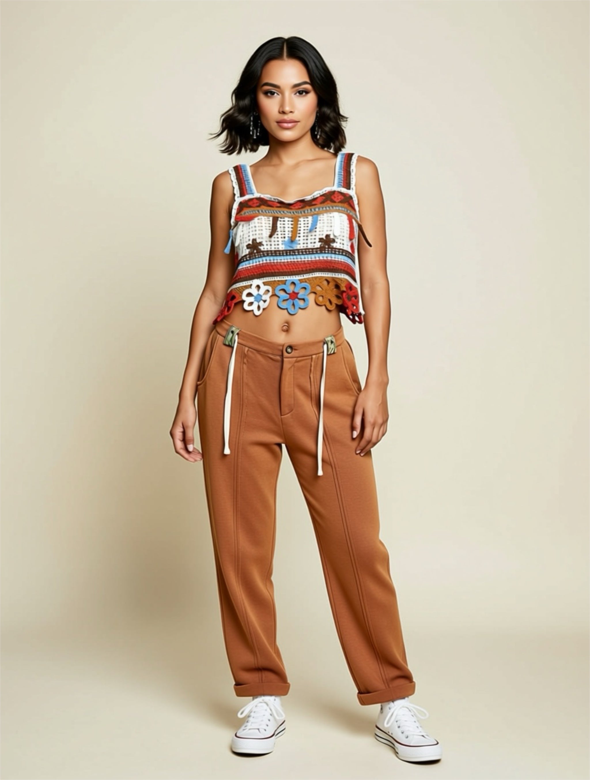 Cutout Openwork Crochet Tank Top