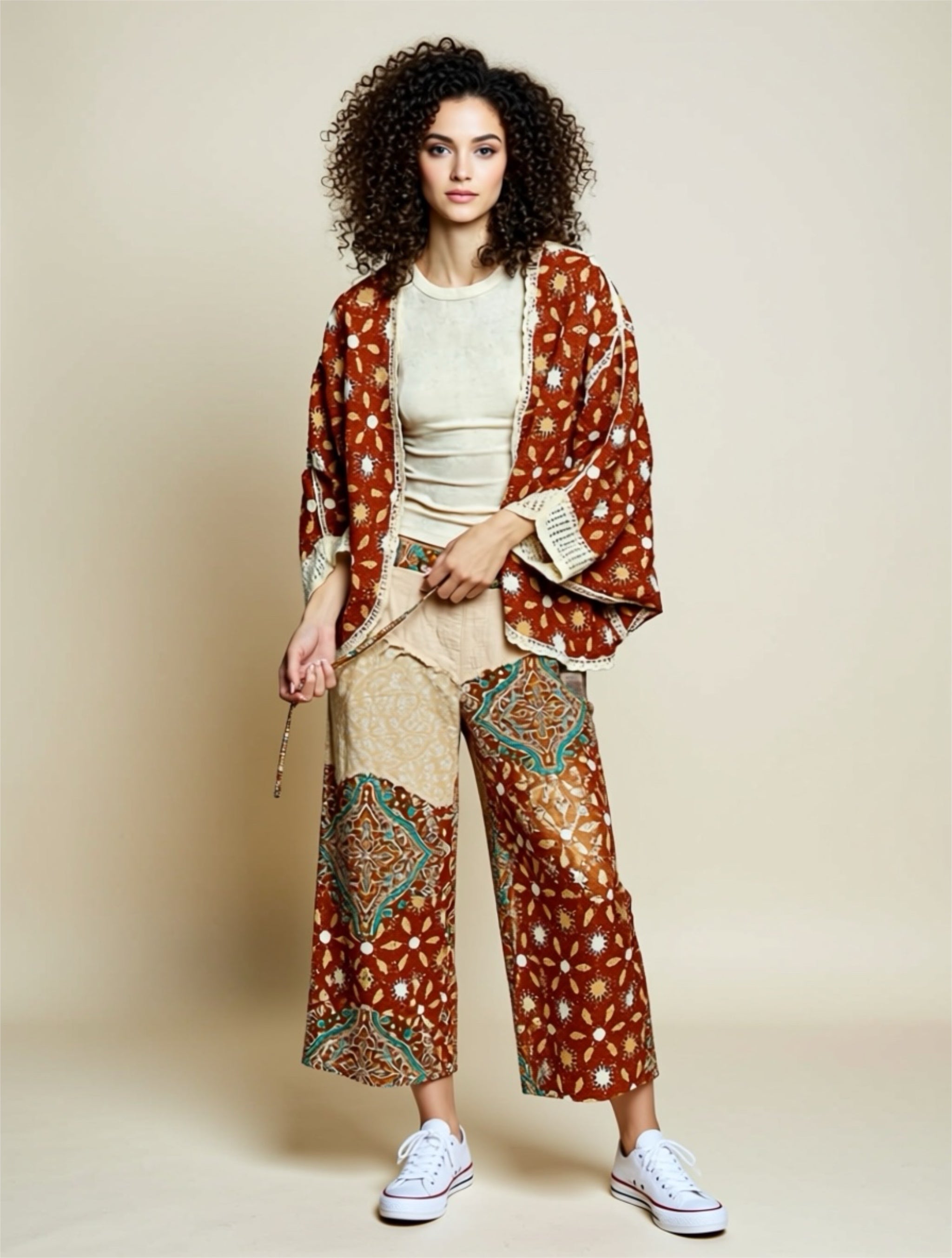 Openwork Boho Knit Cardigan