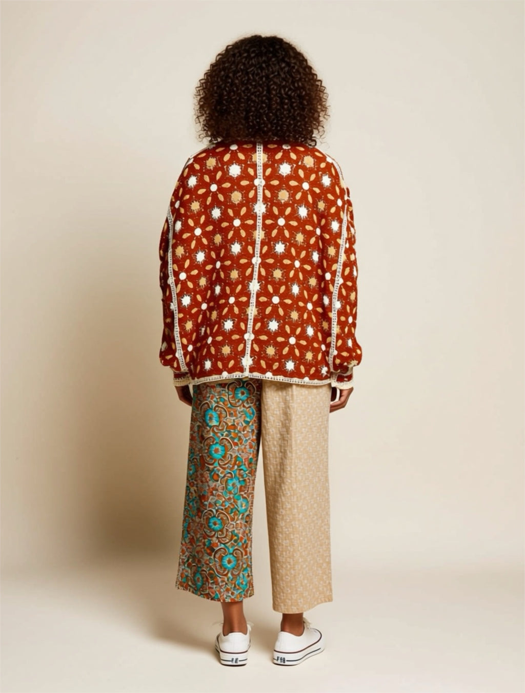 Openwork Boho Knit Cardigan