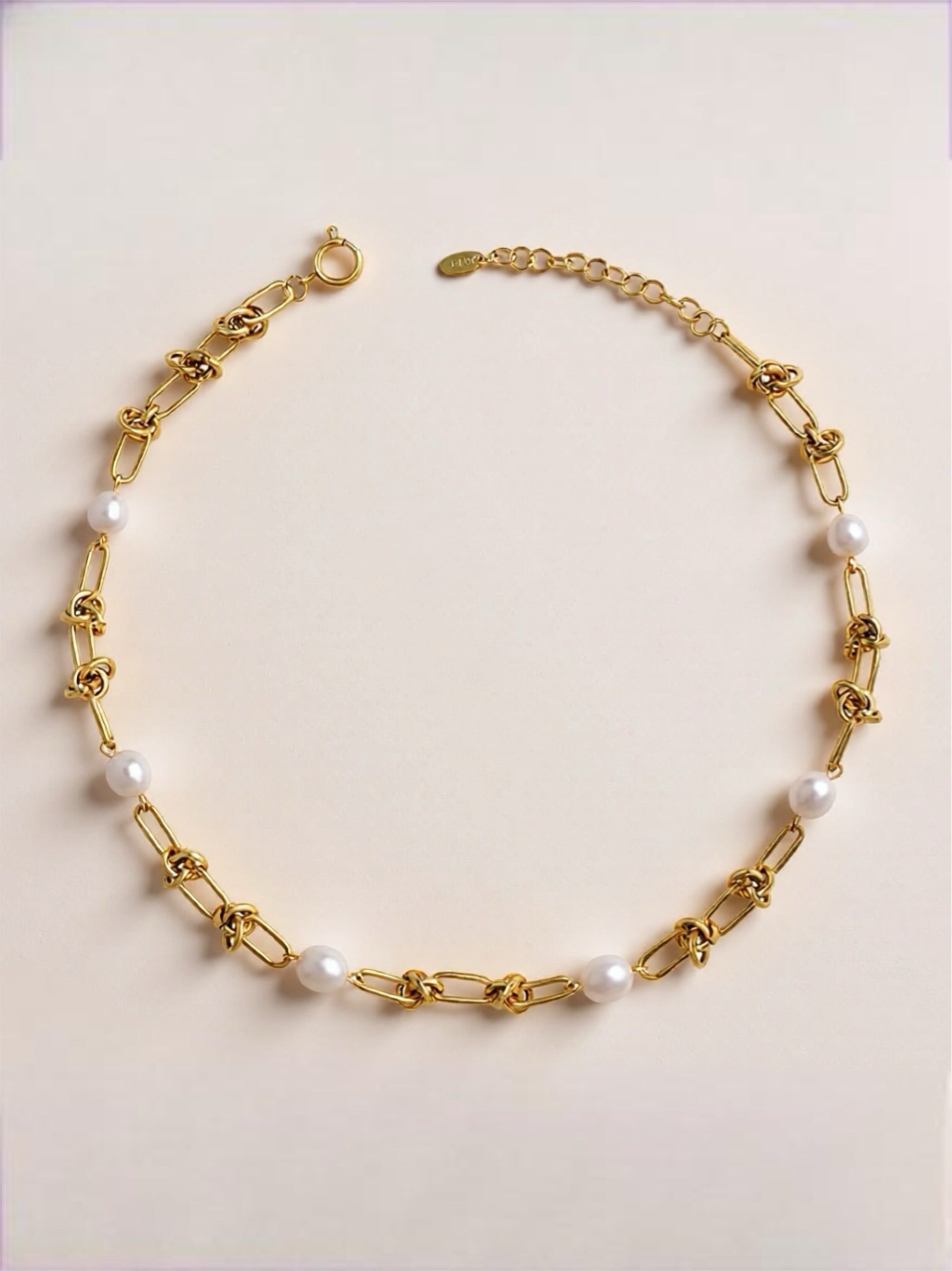 Freshwater Pearl Titanium Steel Necklace
