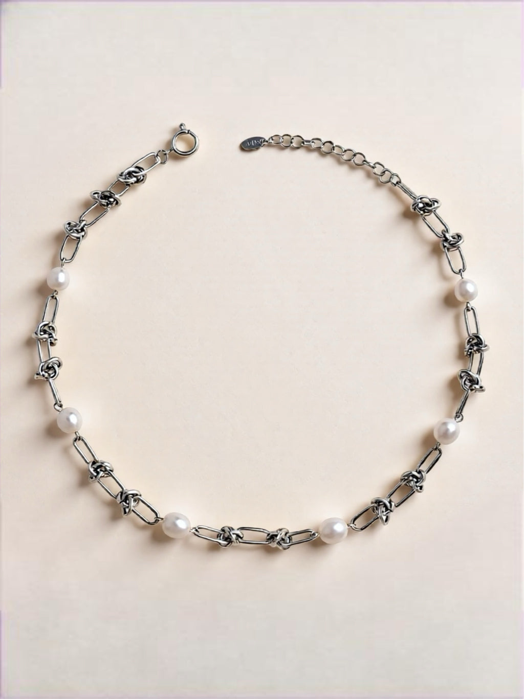 Freshwater Pearl Titanium Steel Necklace