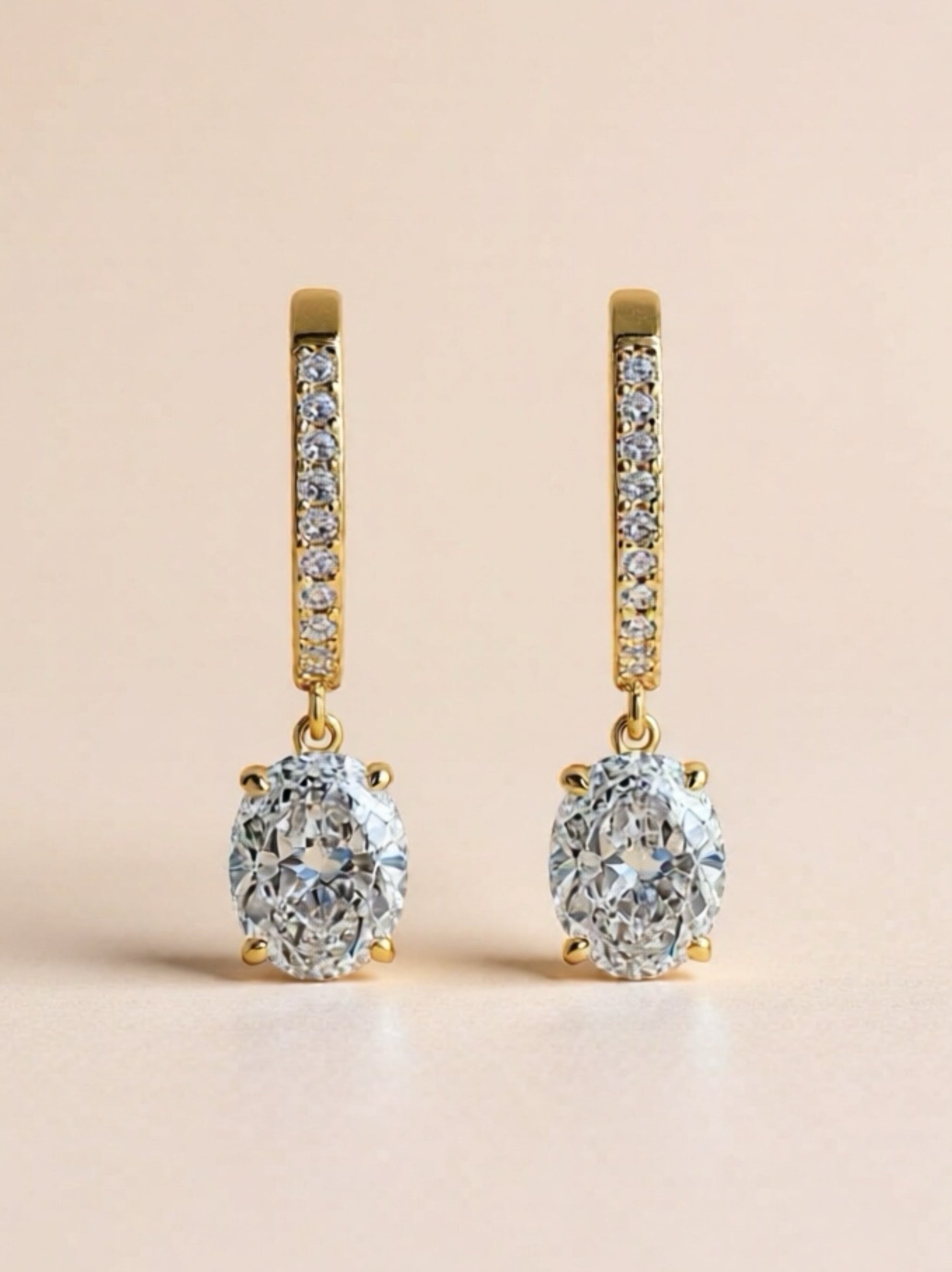 3 Carat Moissanite 925 Sterling Silver Earrings