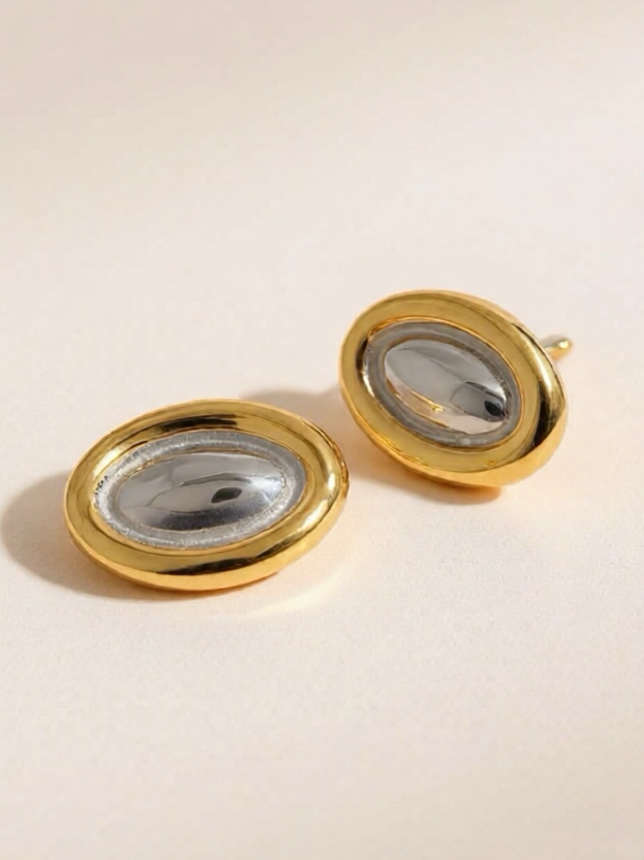18K Gold Stainless Steel Stud Earring