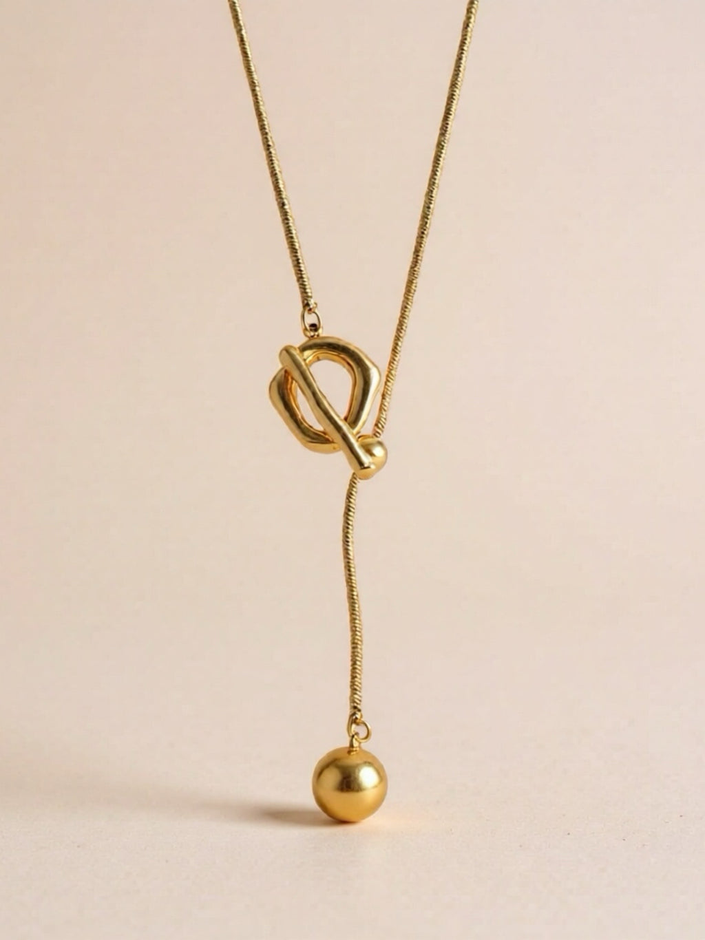 Stainless Steel Bead Necklace