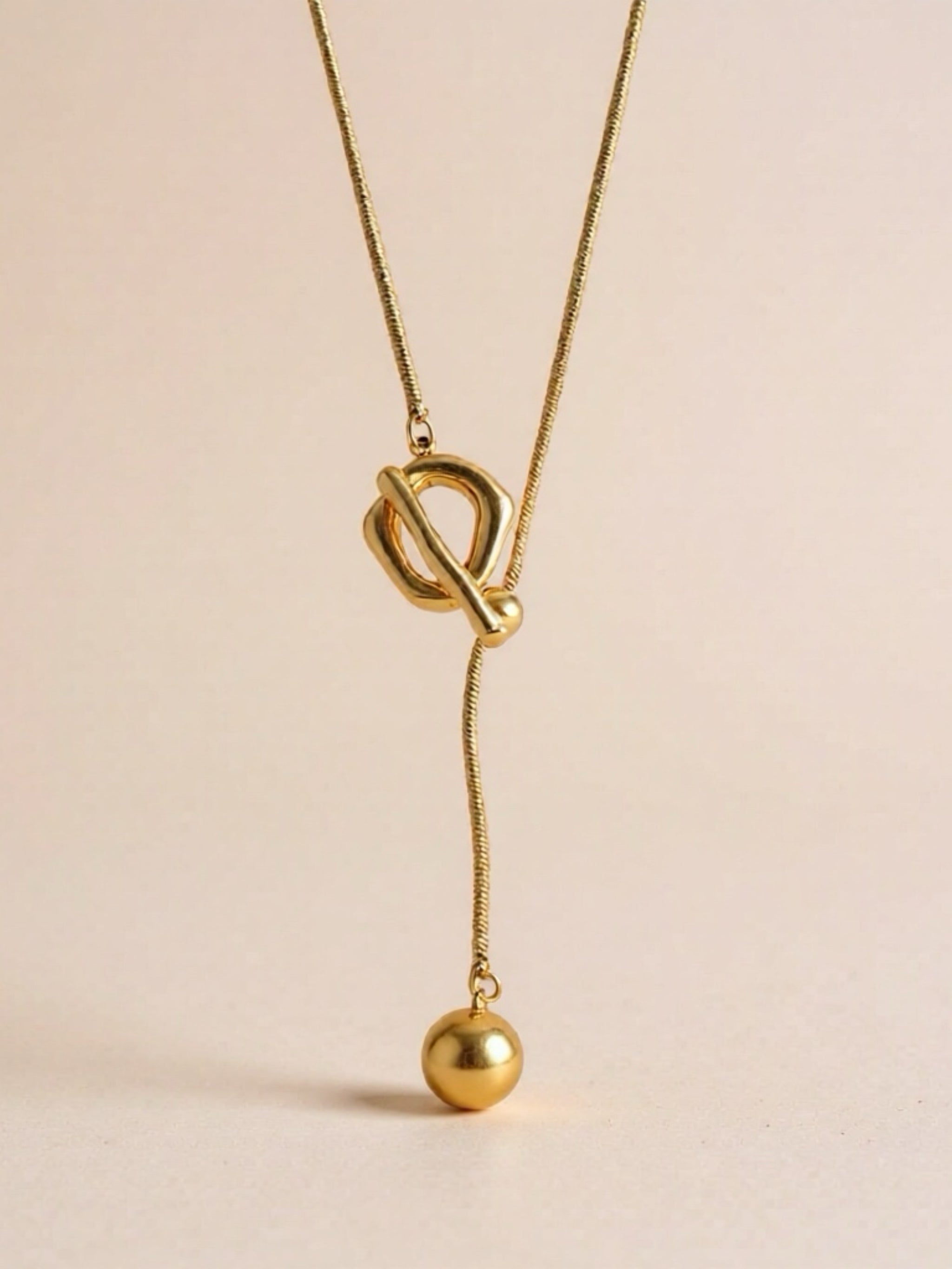 Stainless Steel Bead Necklace