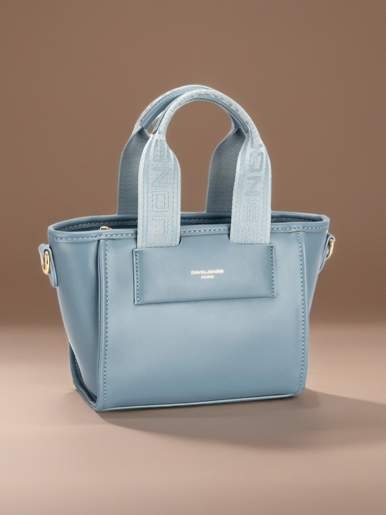 Small Handbag with Embossed Handles
