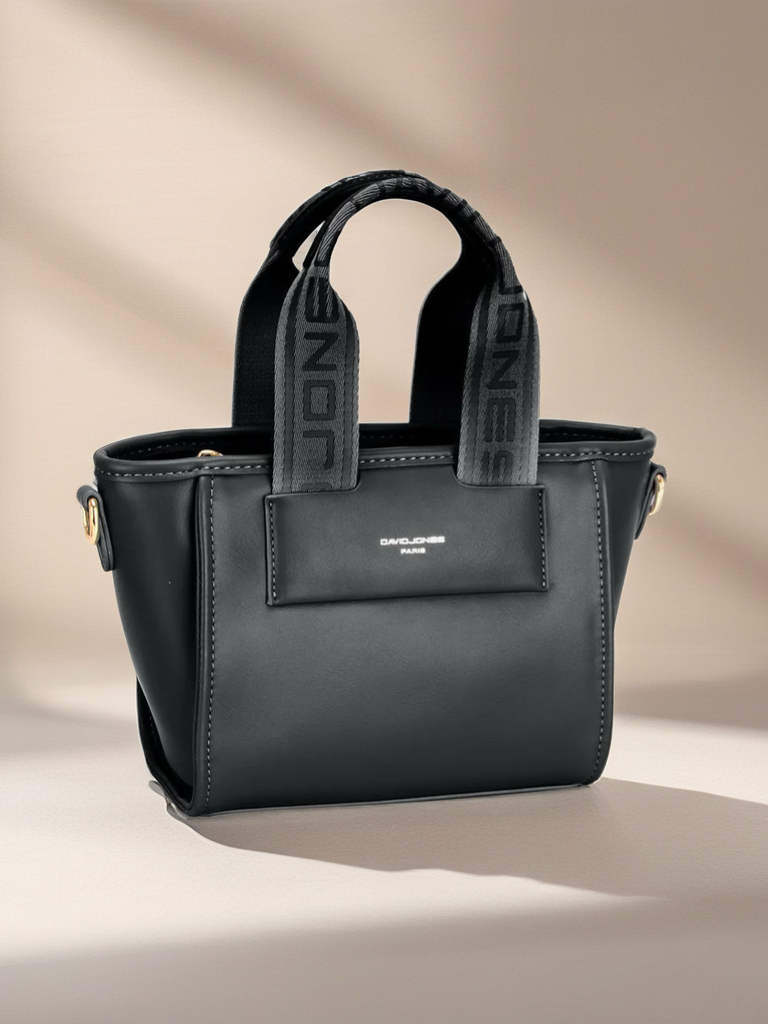 Small Handbag with Embossed Handles