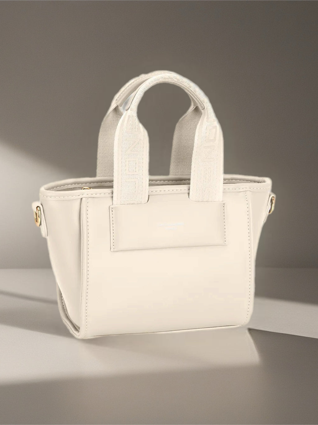 Small Handbag with Embossed Handles