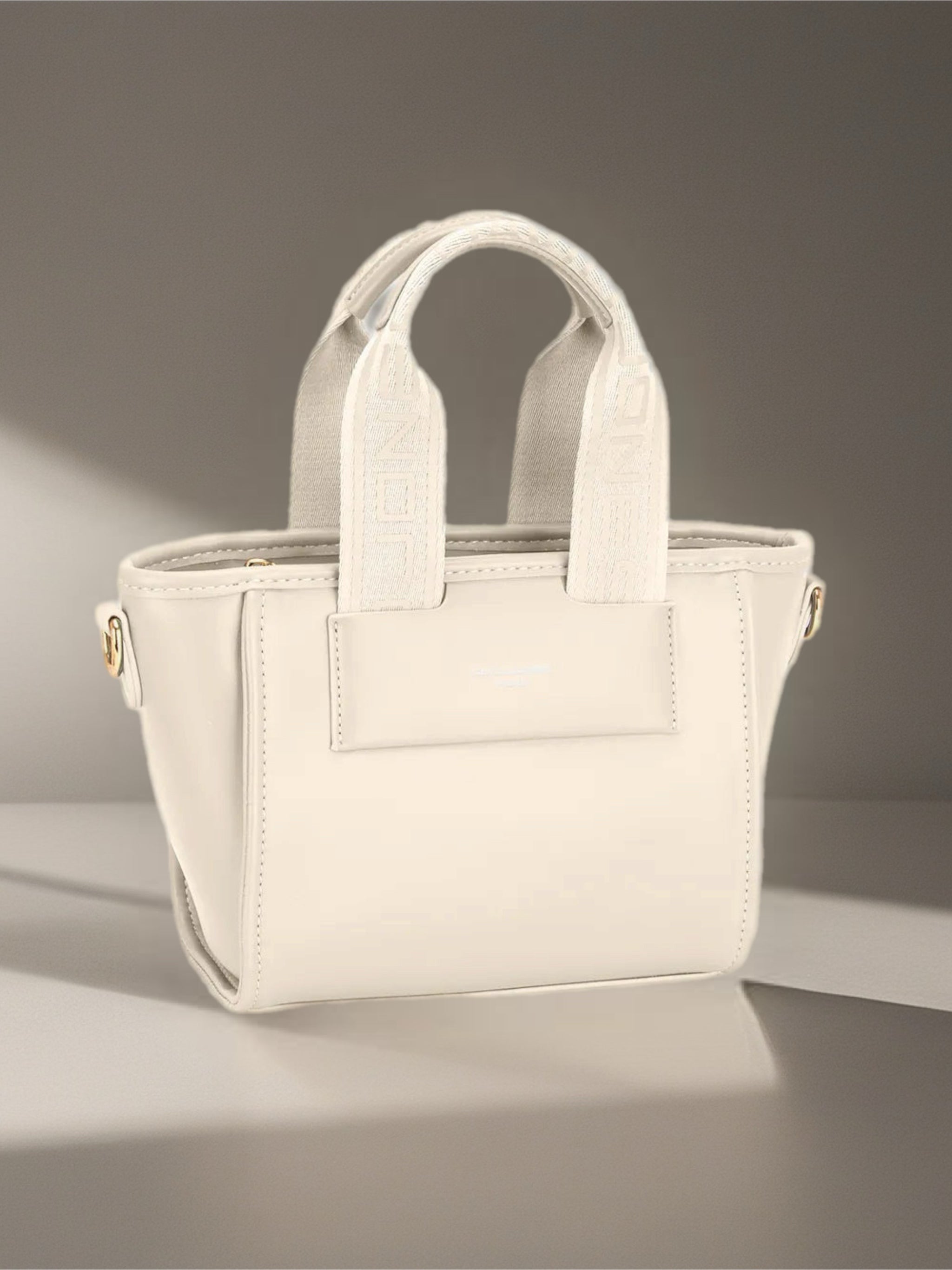Small Handbag with Embossed Handles