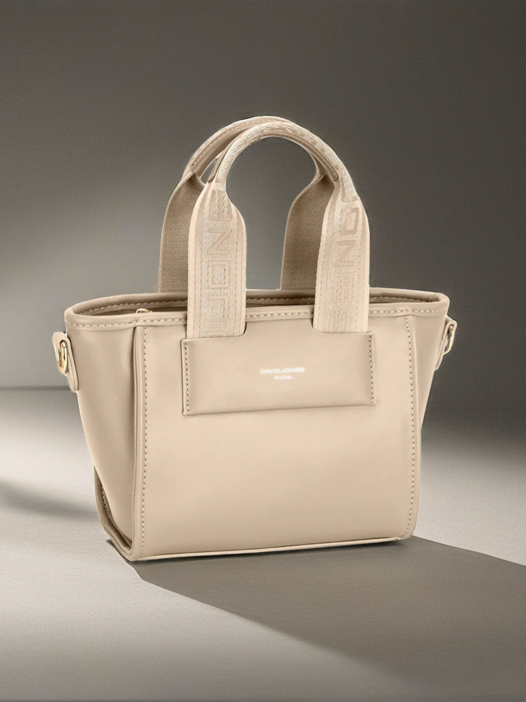 Small Handbag with Embossed Handles