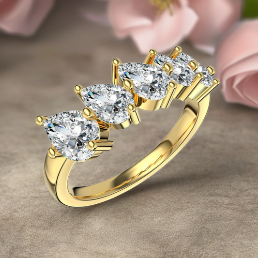 Sterling Silver Ring with CZ Accents