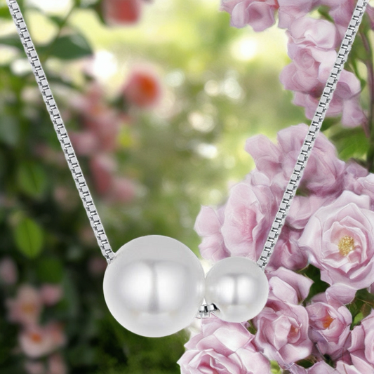 925 Sterling Silver Pearl Necklace