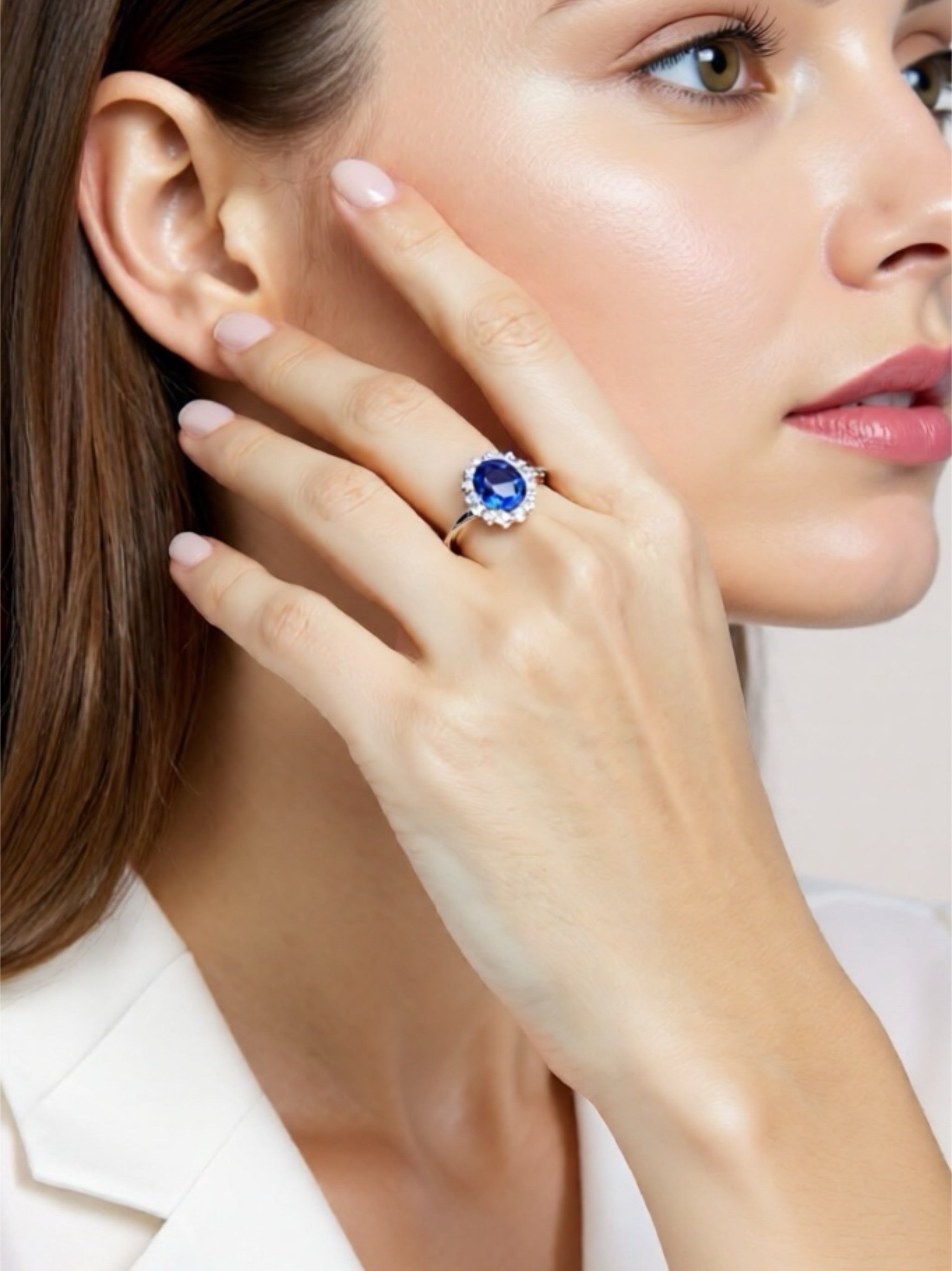 Sapphire 925 Sterling Silver Ring
