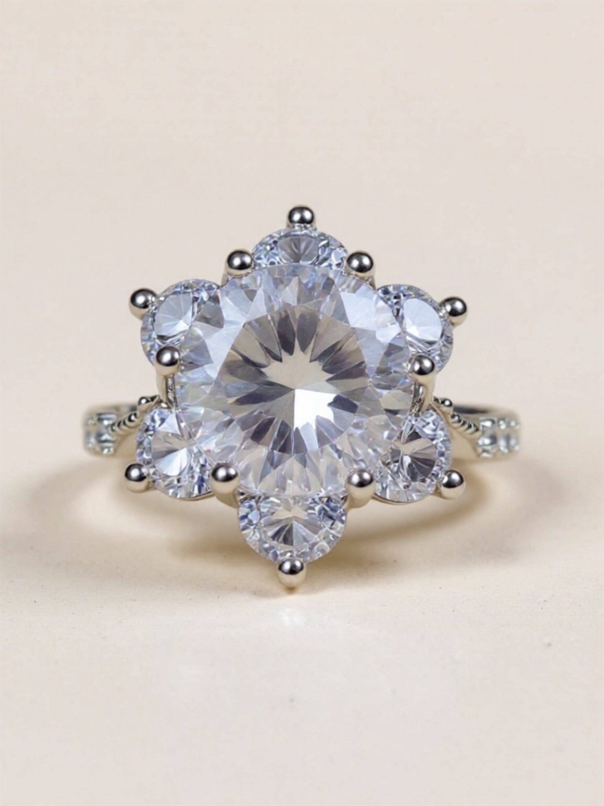 5 Carat Moissanite 925 Sterling Silver Ring