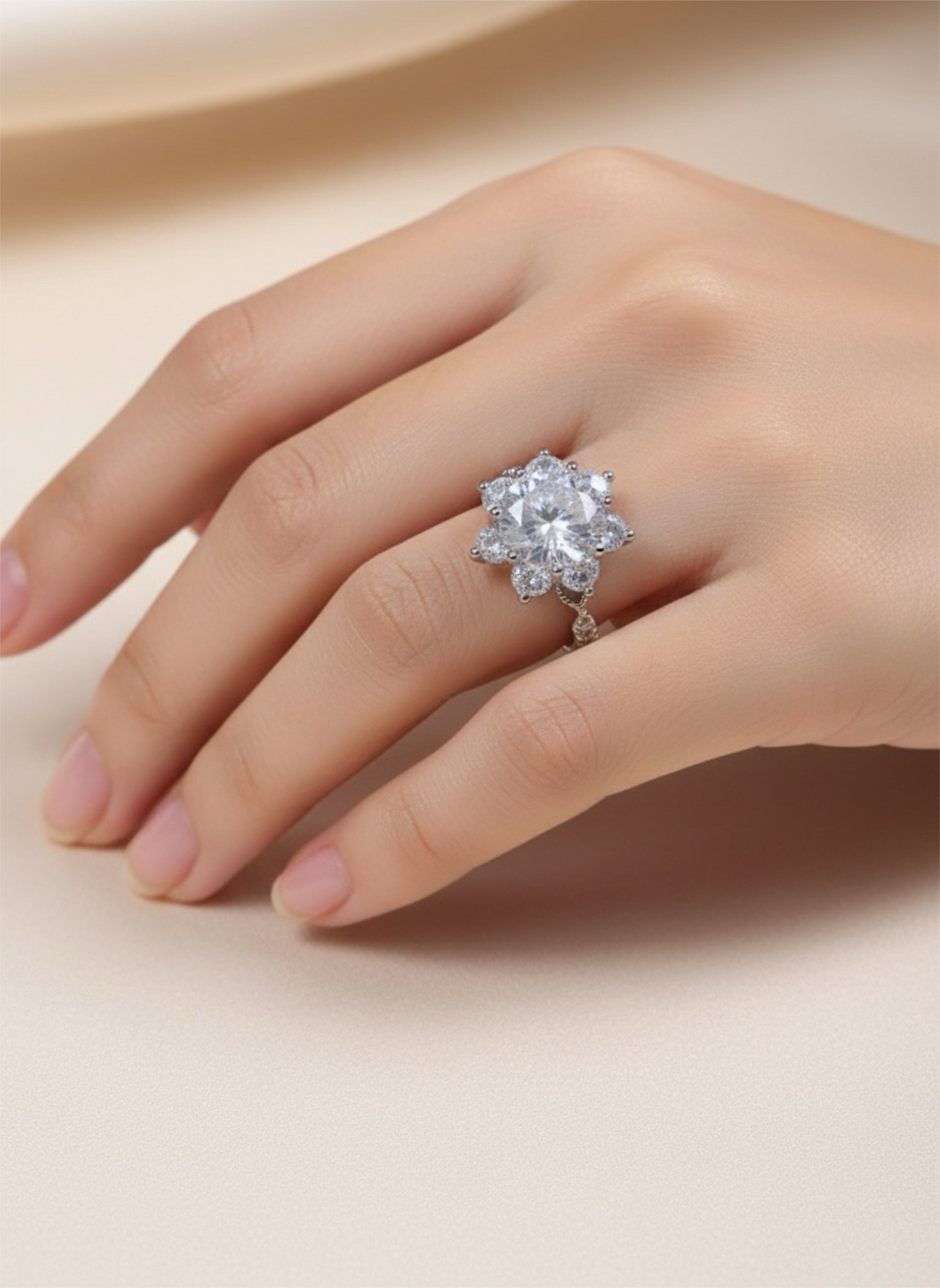 5 Carat Moissanite 925 Sterling Silver Ring