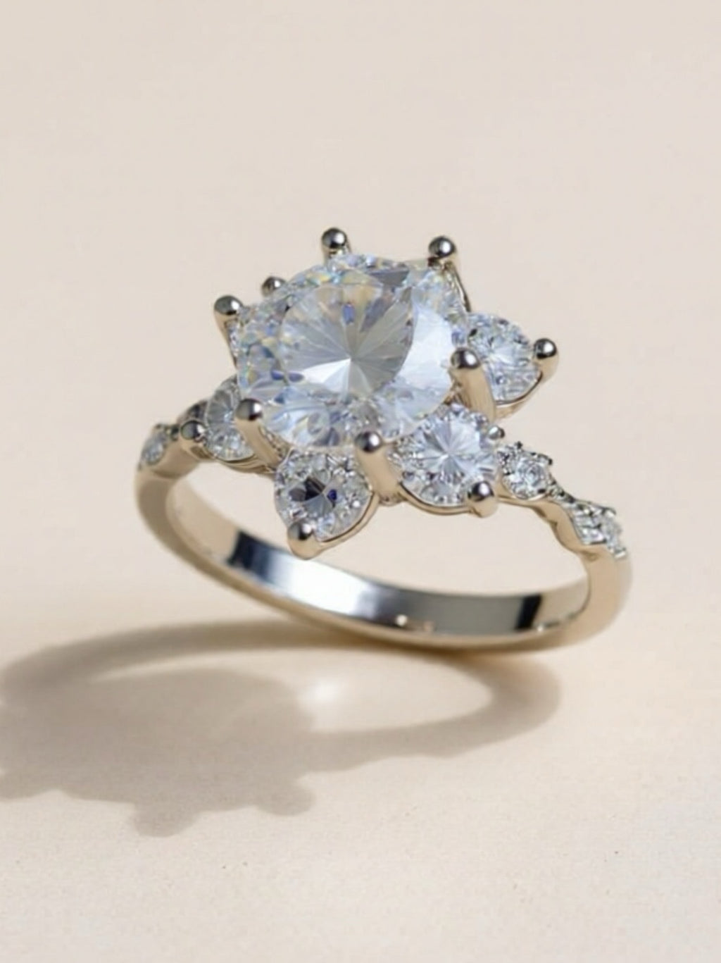 5 Carat Moissanite 925 Sterling Silver Ring