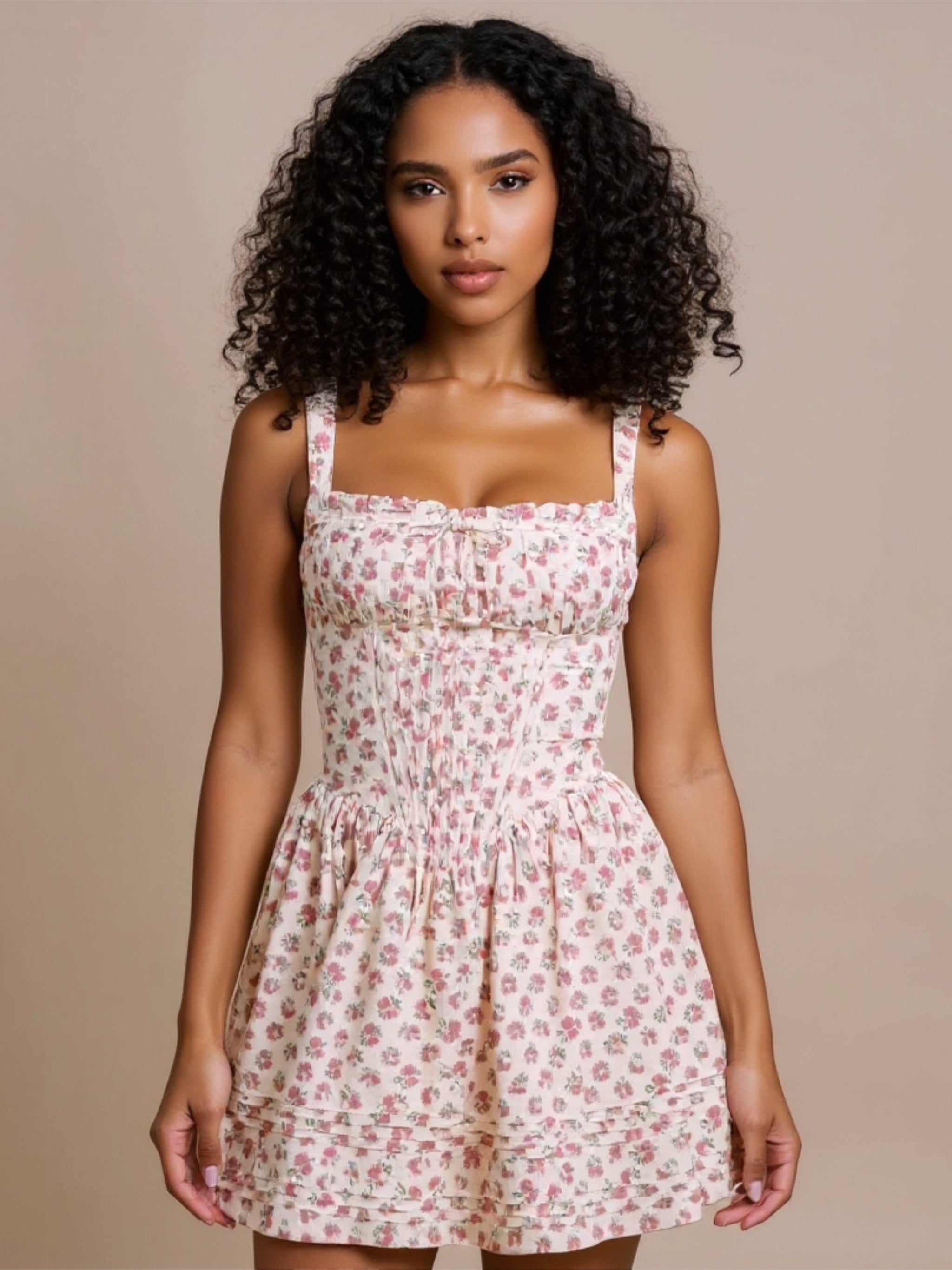 Corset Waist Short Dress
