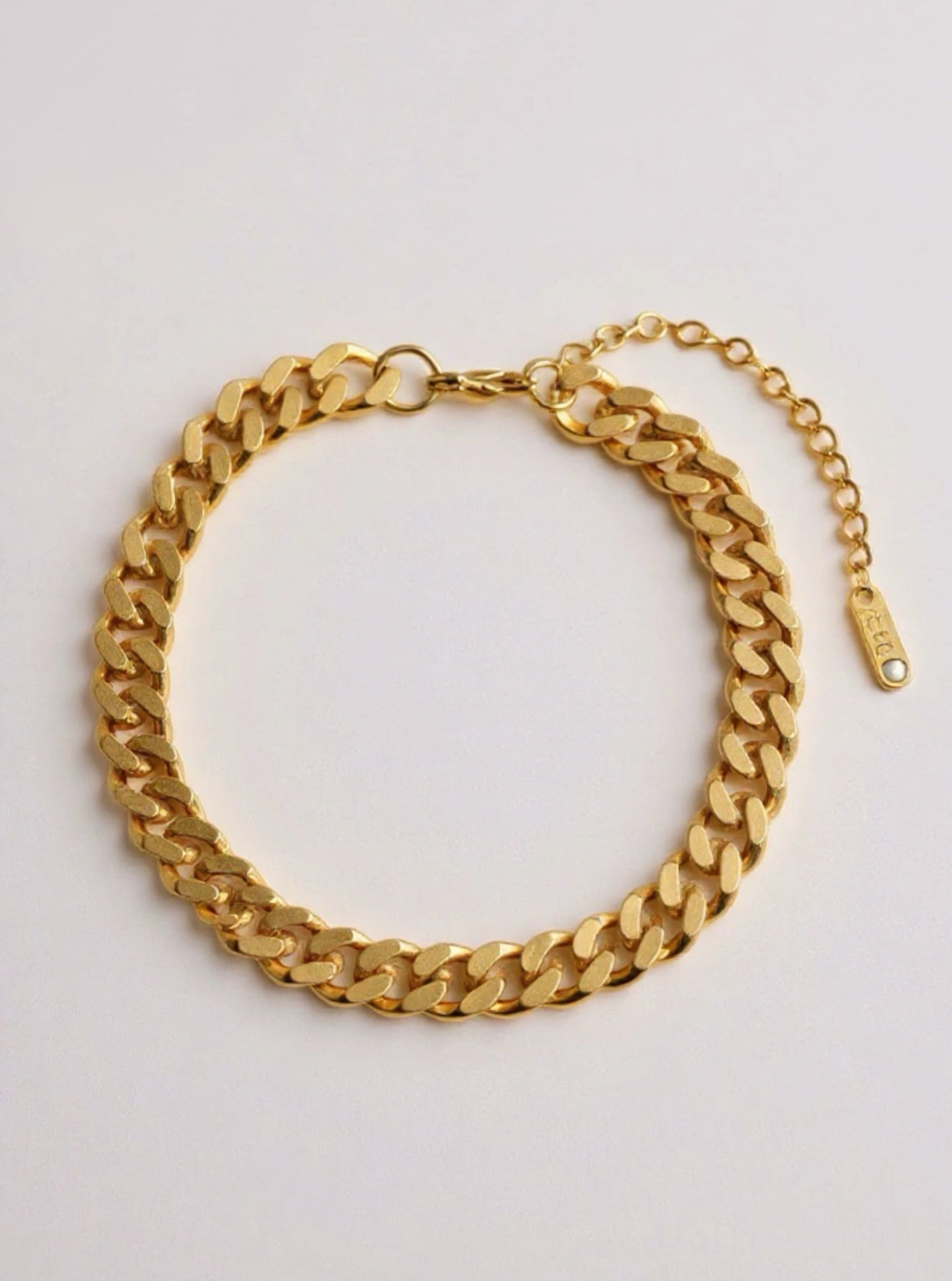 Gold Toned Chain Anklet