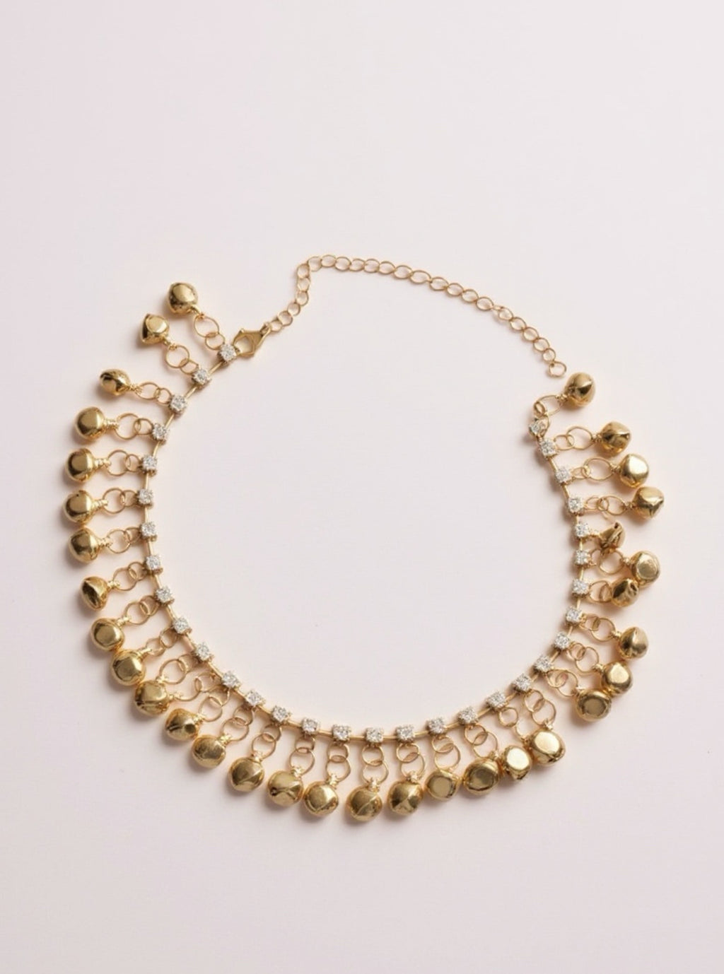 Gold or Silver Toned Tassel Charm Anklet