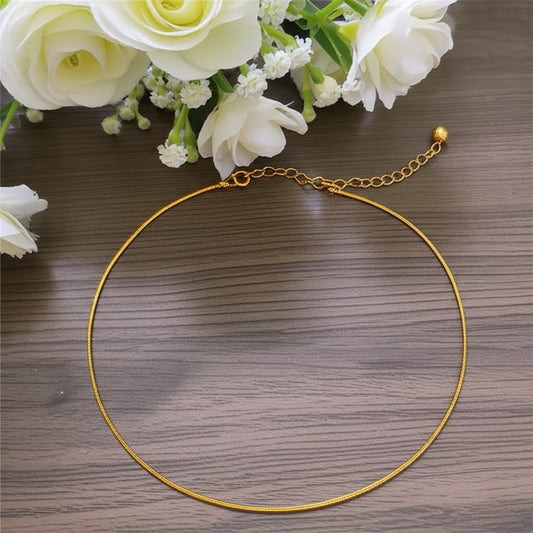 Gold or Silver Toned Stainless Steel Chain Anklet