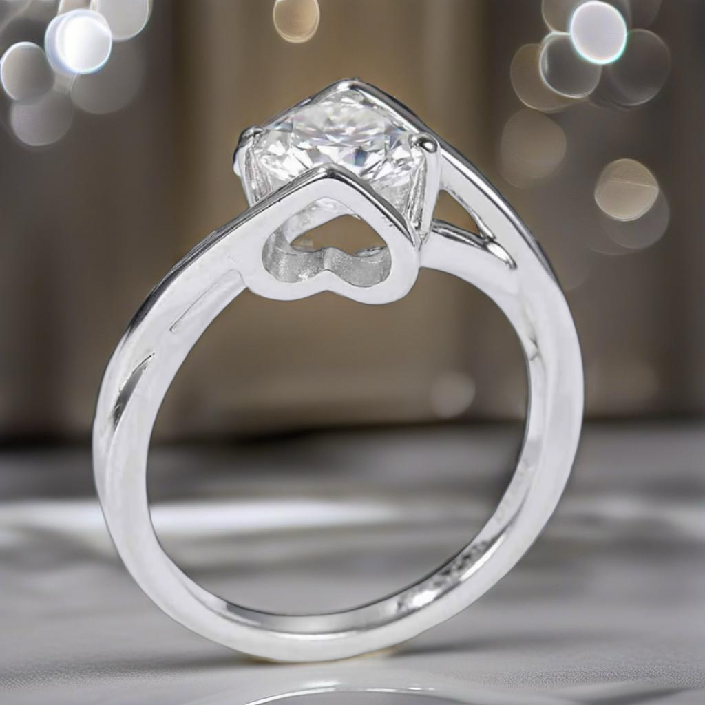 1 Carat Moissanite Ring