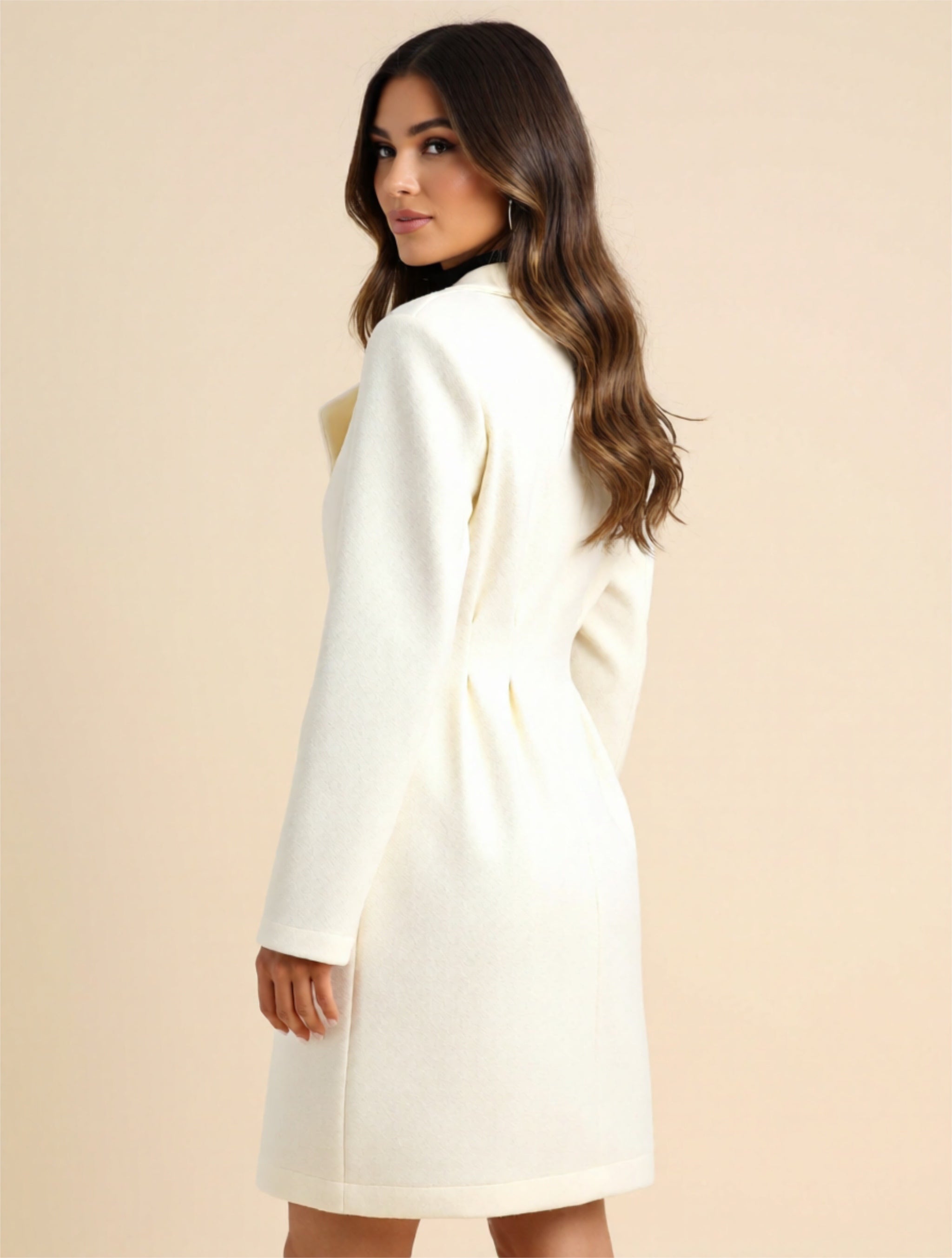 Double-Breasted Lined Coat