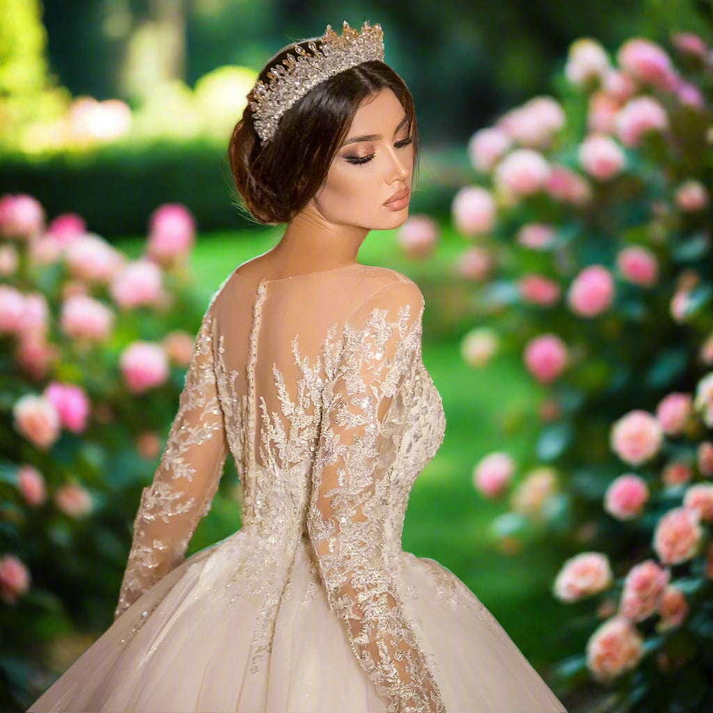 Sweetheart Off The Shoulder Ball Gown Wedding Dress