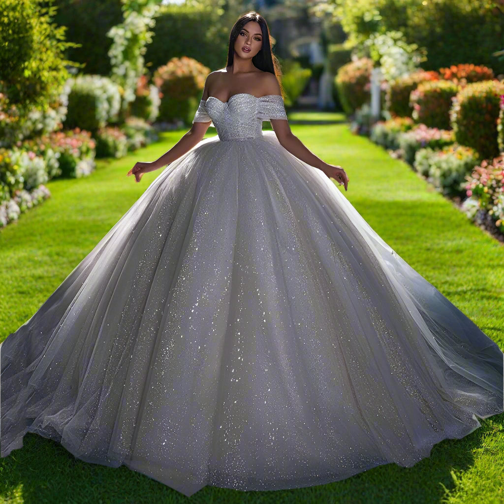 Glitter Princess Wedding Dress
