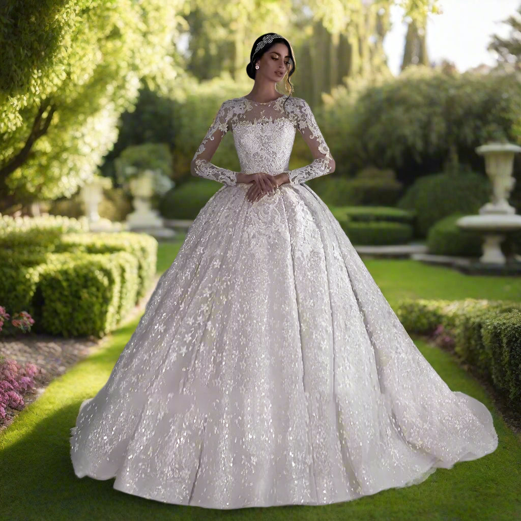 Full Sleeve Lace Wedding Dress